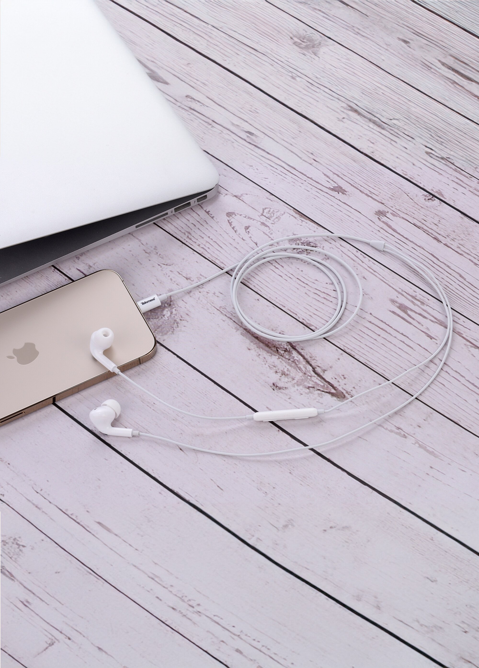 Écouteurs intra-auriculaires pour iPhone Blanc TEK40430138 FA2