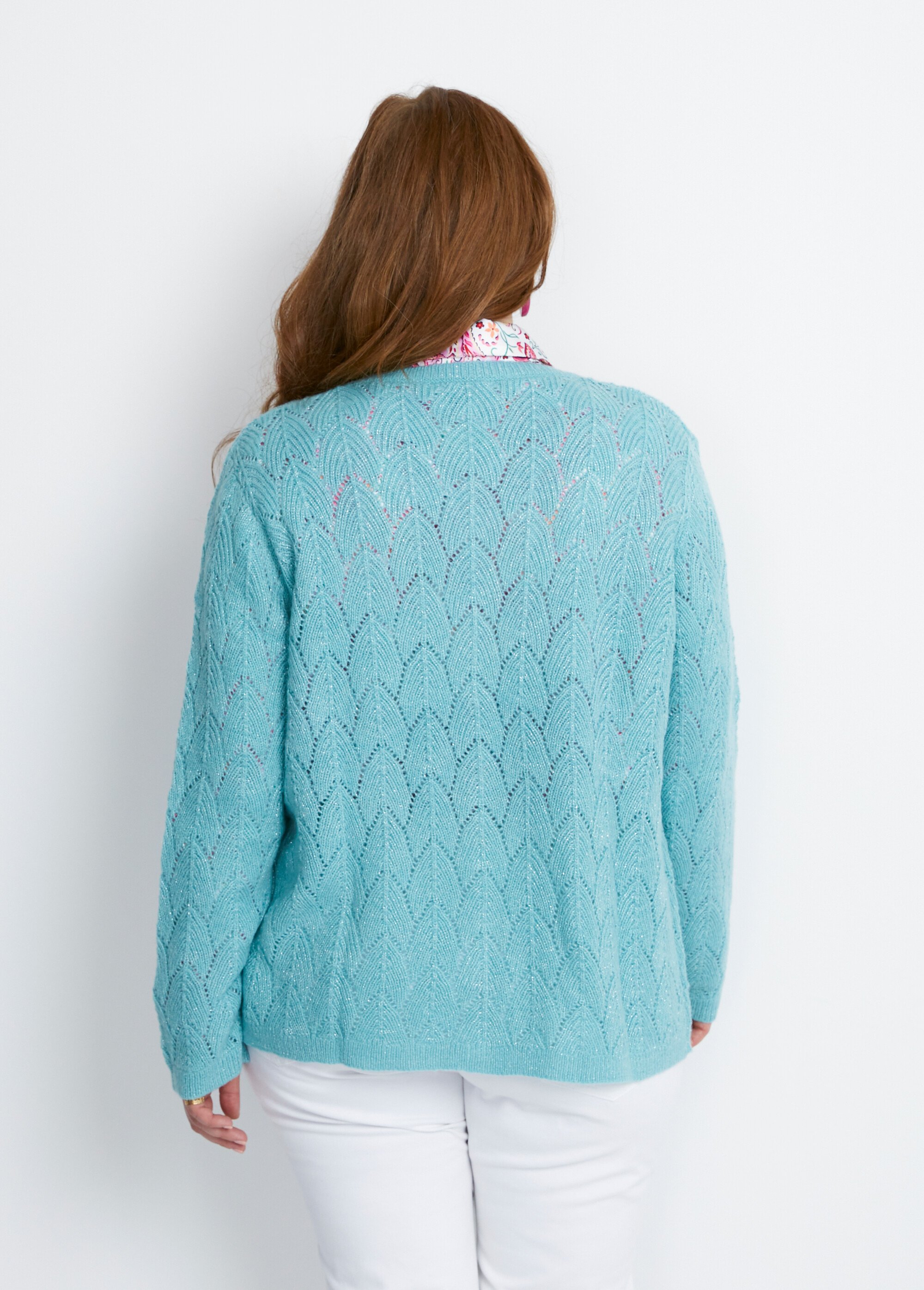 Gilet boutonné avec fibres recyclées