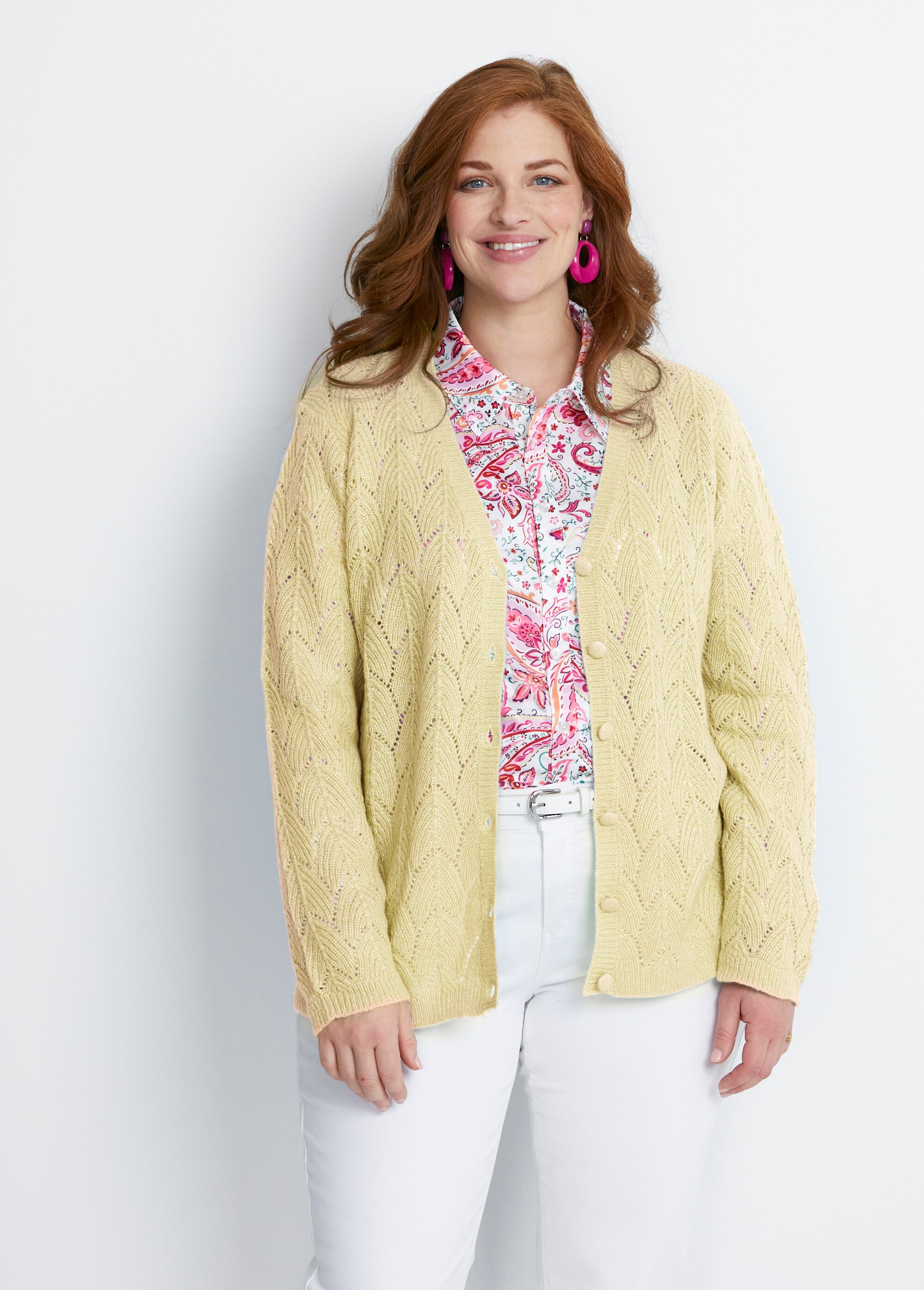 Gilet boutonné avec fibres recyclées