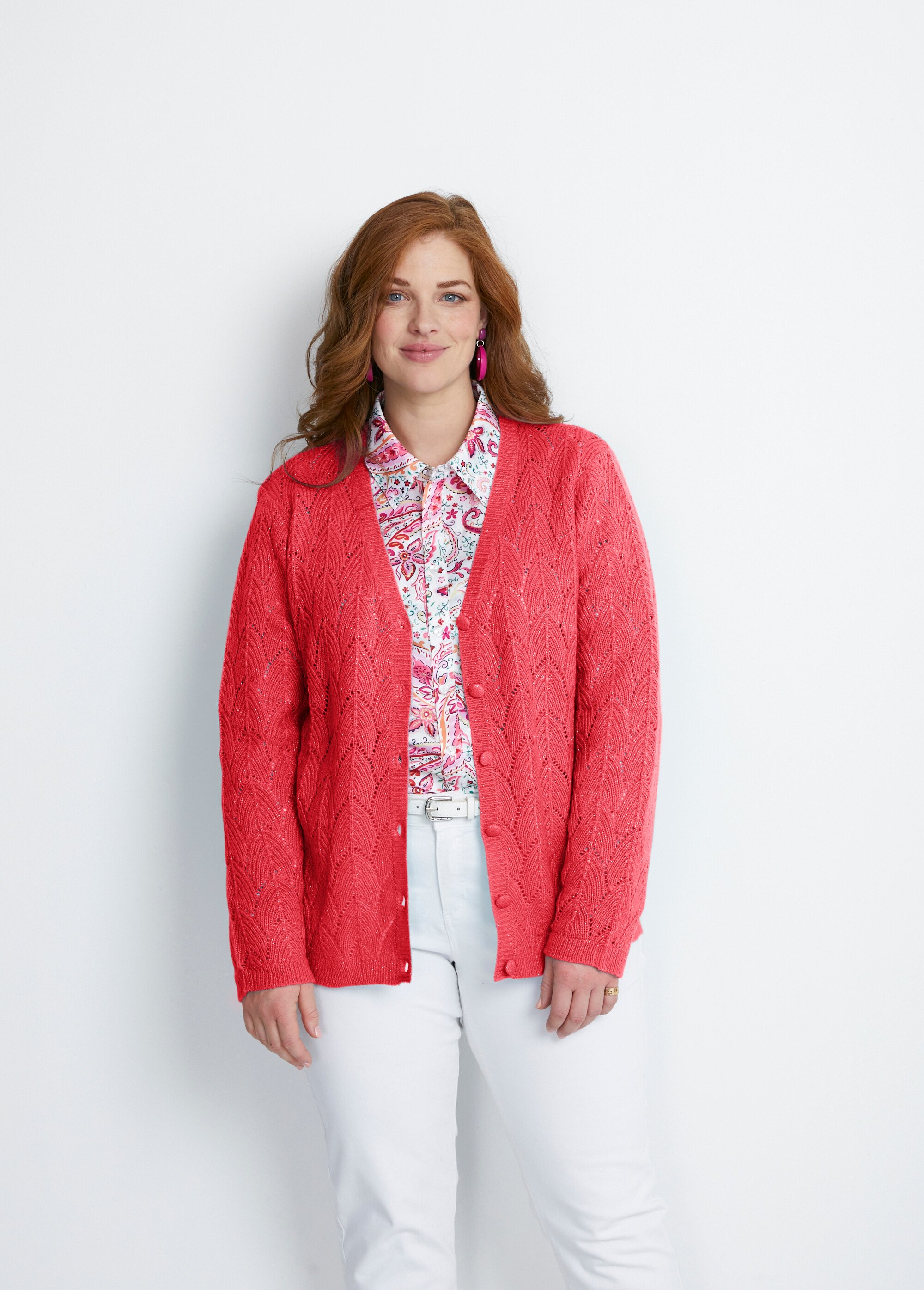 Gilet boutonné avec fibres recyclées