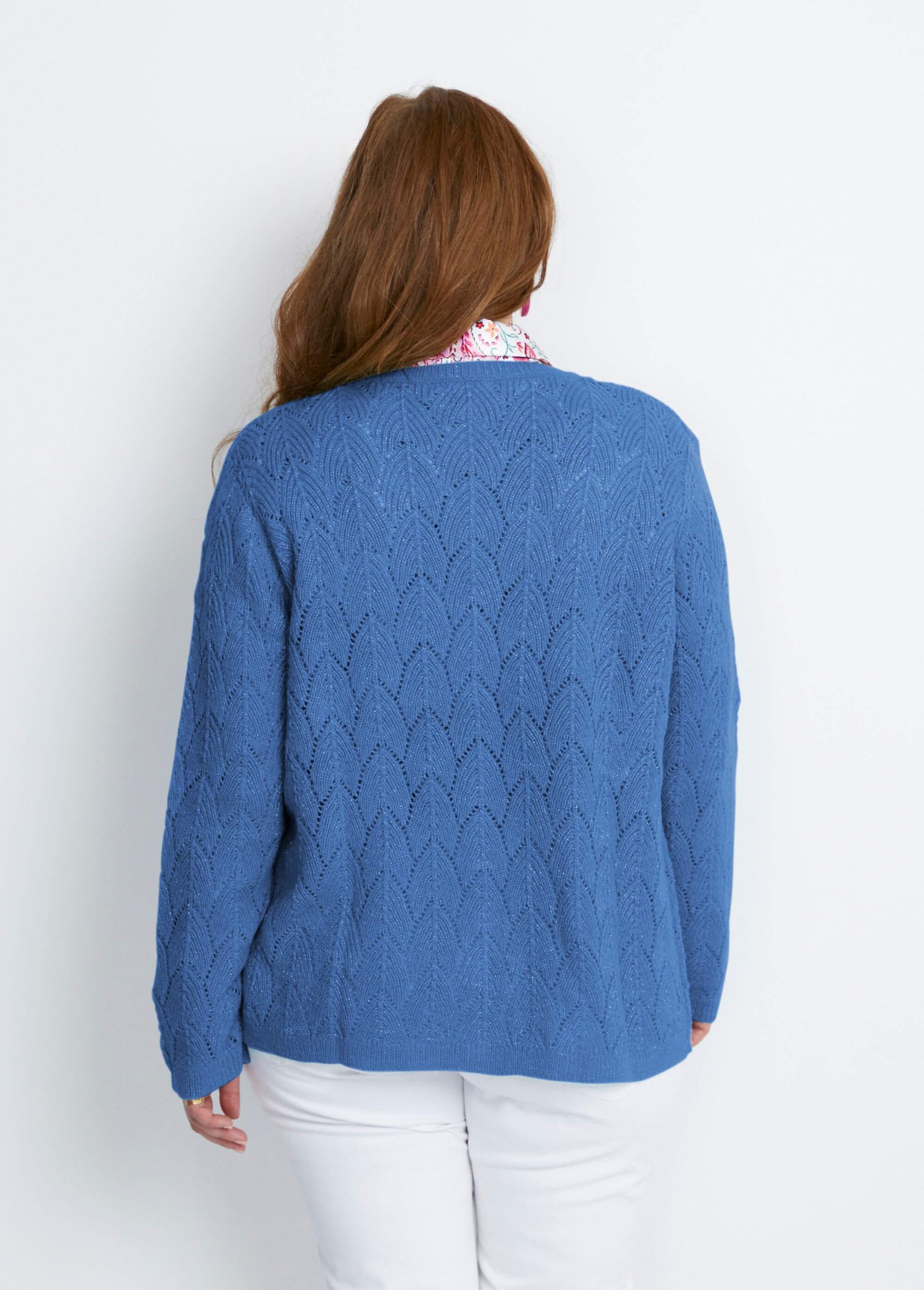 Gilet boutonné avec fibres recyclées