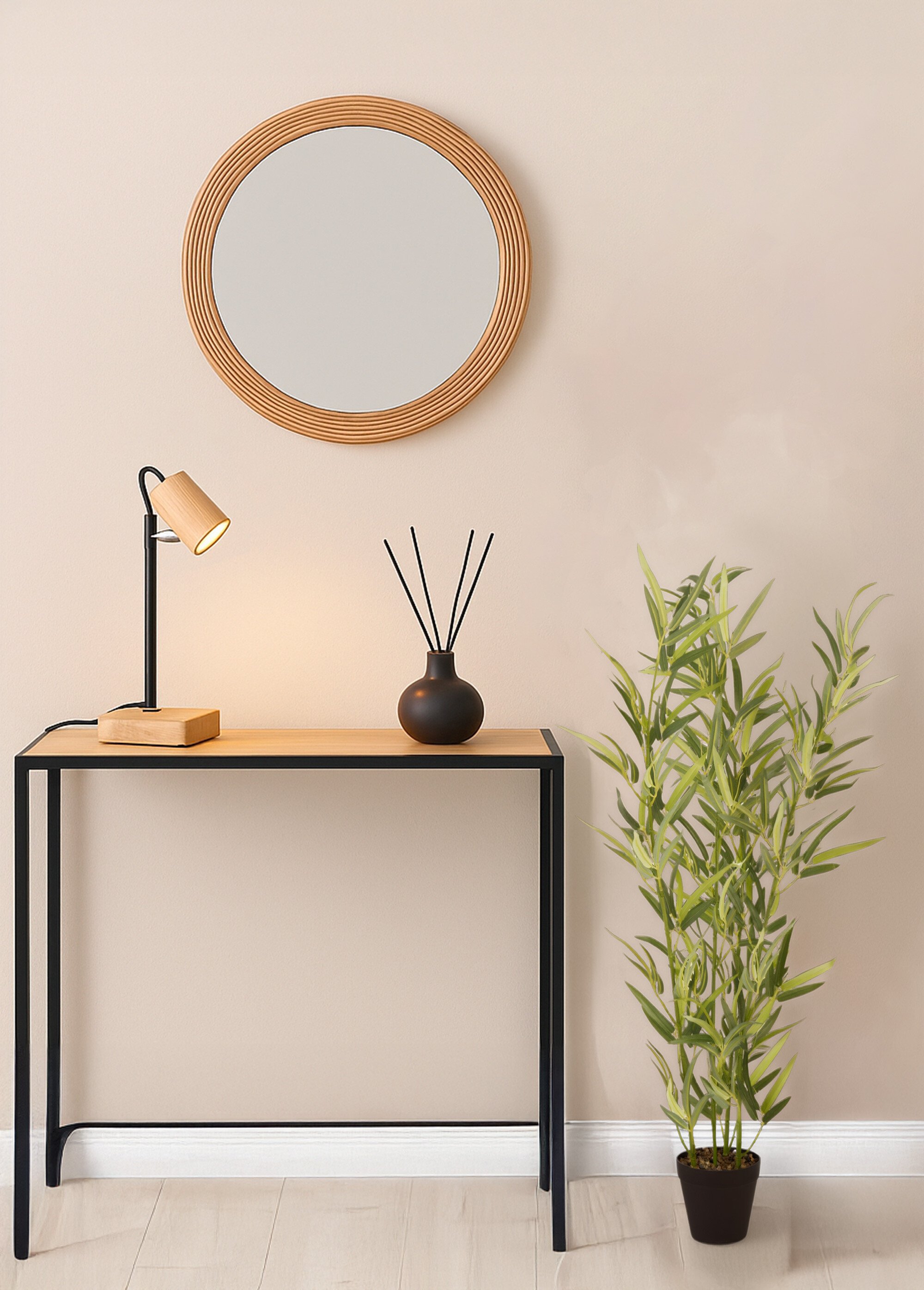 Grande plante artificielle Bambou + pot Noir NOR-12790 SI1