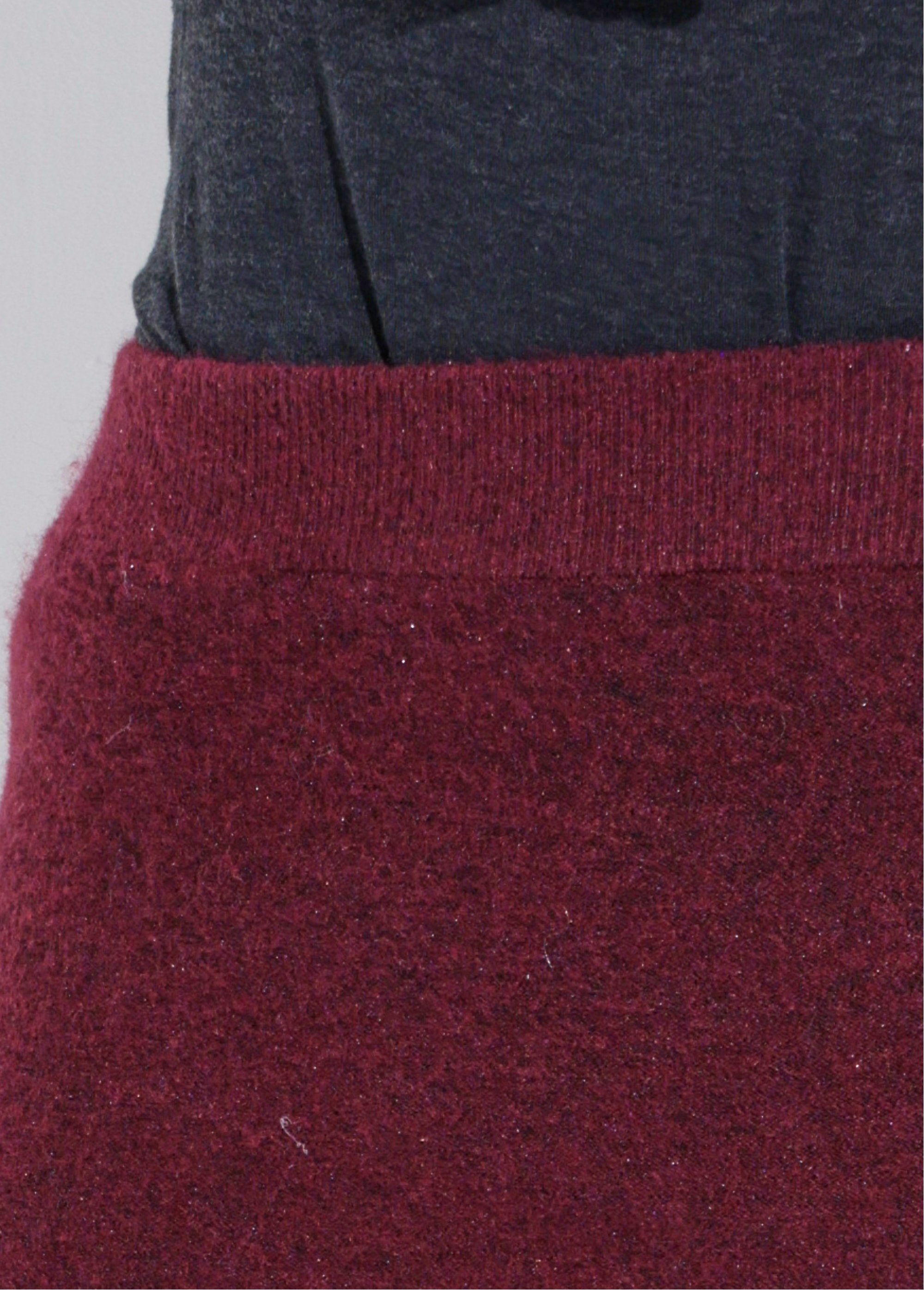 Jupe longue en maille forme tulipe Femme Rouge IA-AR910 DE1