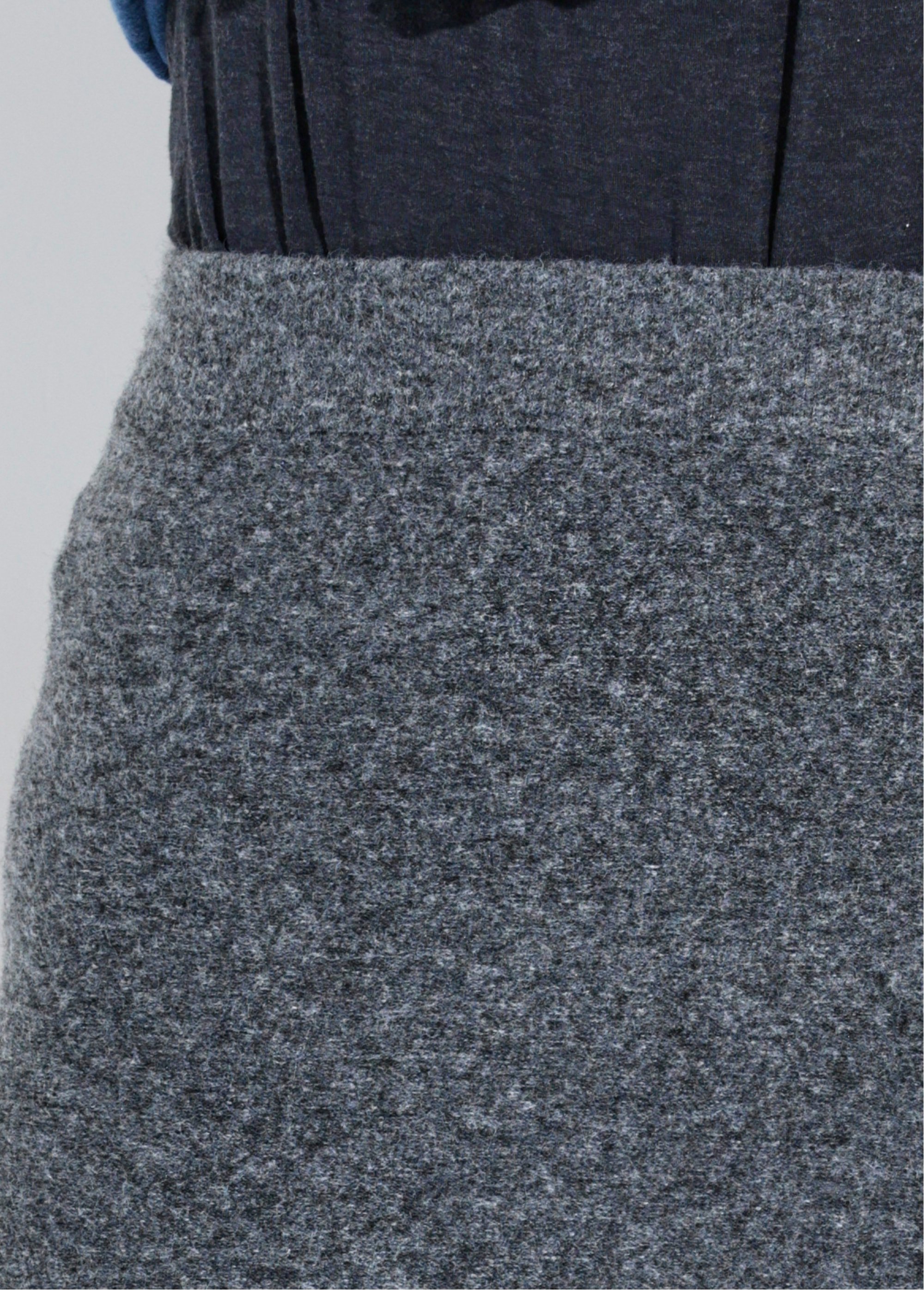 Jupe longue en maille forme tulipe Femme Gris IA-AR910 DE1