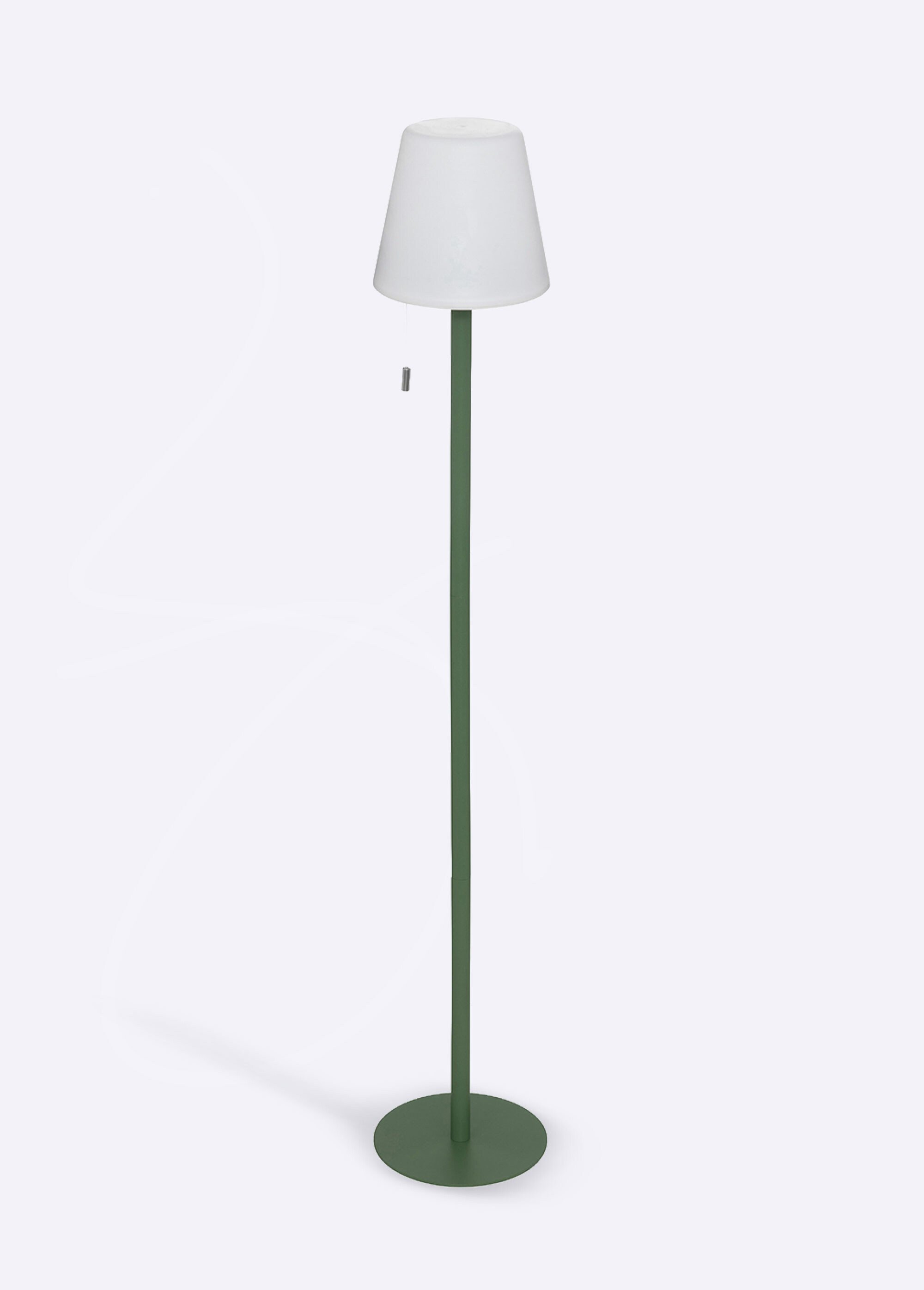 Lampadaire USB d'extérieur, pied acier