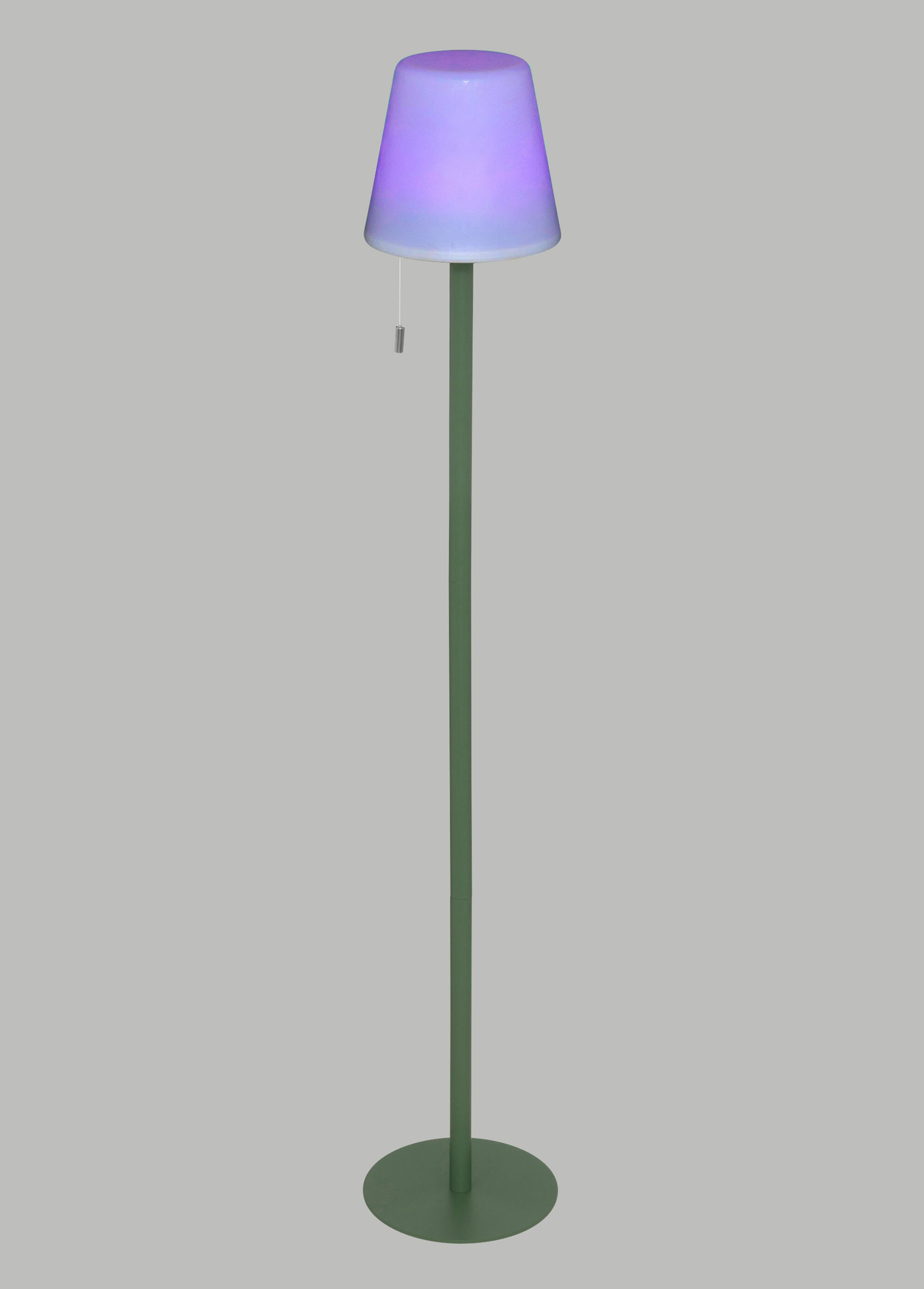 Lampadaire USB d'extérieur, pied acier VERT JJA-200079 SI1