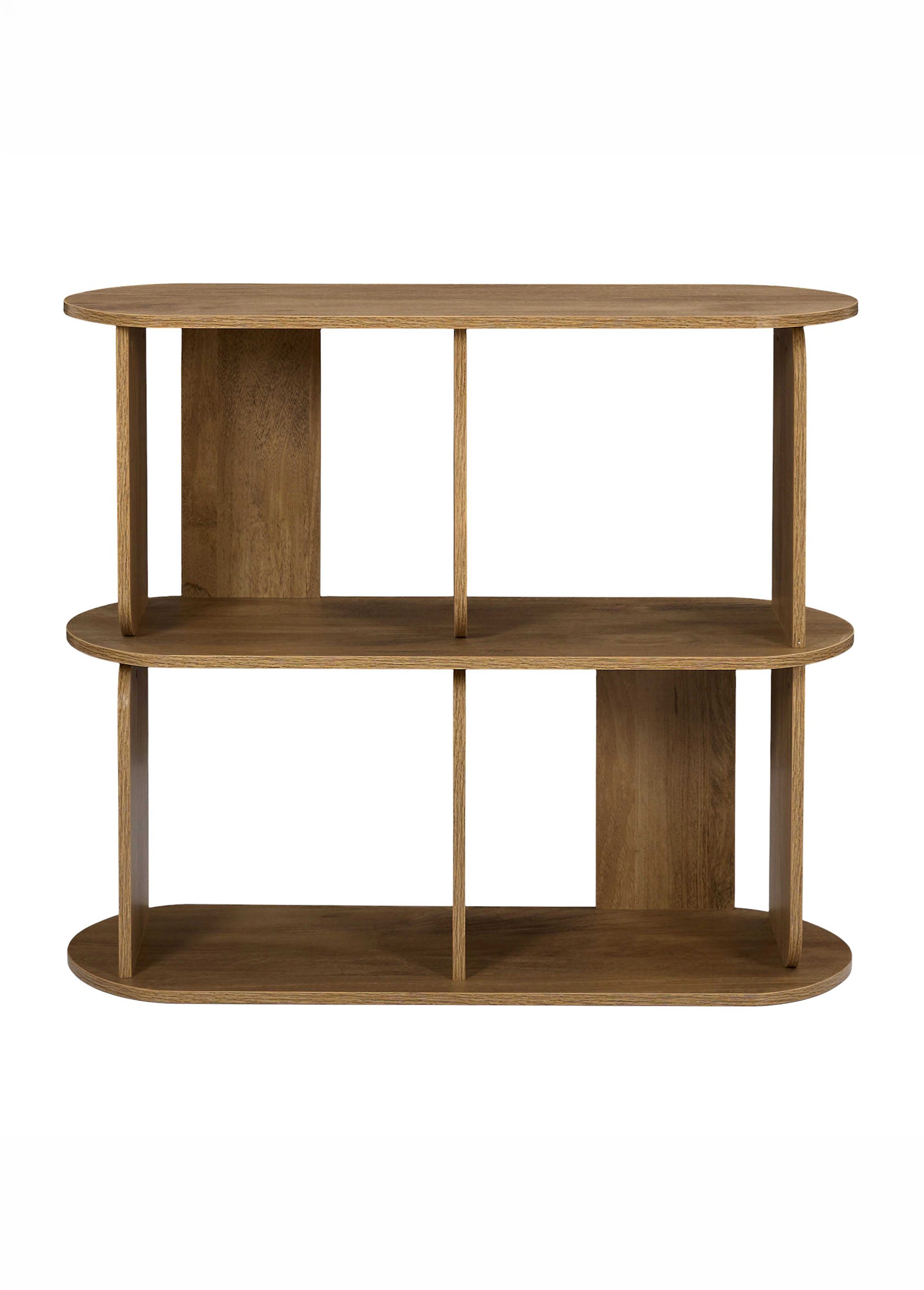 Meuble 4 cases arrondies bois HERITAGE MARRON CMP-HD7907 DE1