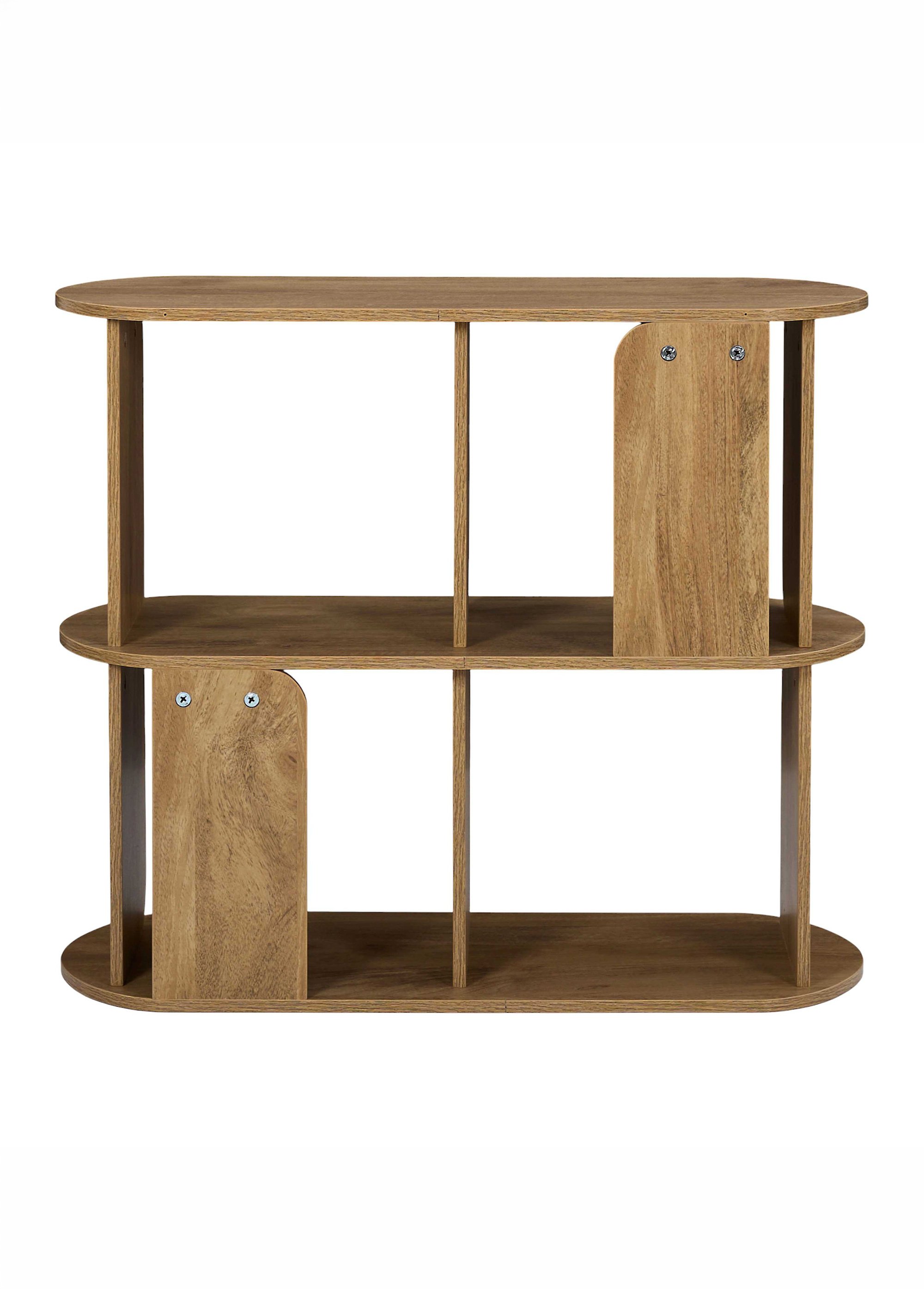 Meuble 4 cases arrondies bois HERITAGE MARRON CMP-HD7907 DO1