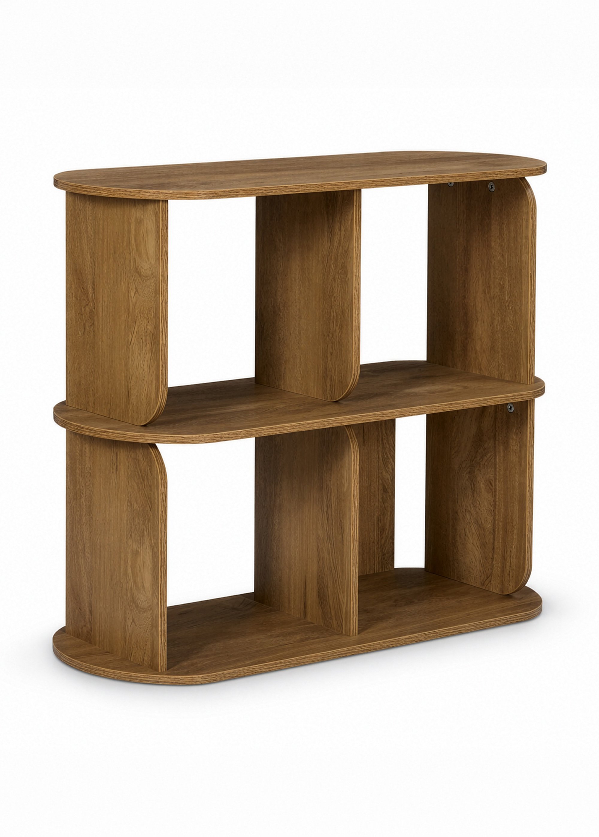 Meuble 4 cases arrondies bois HERITAGE MARRON CMP-HD7907 FA1