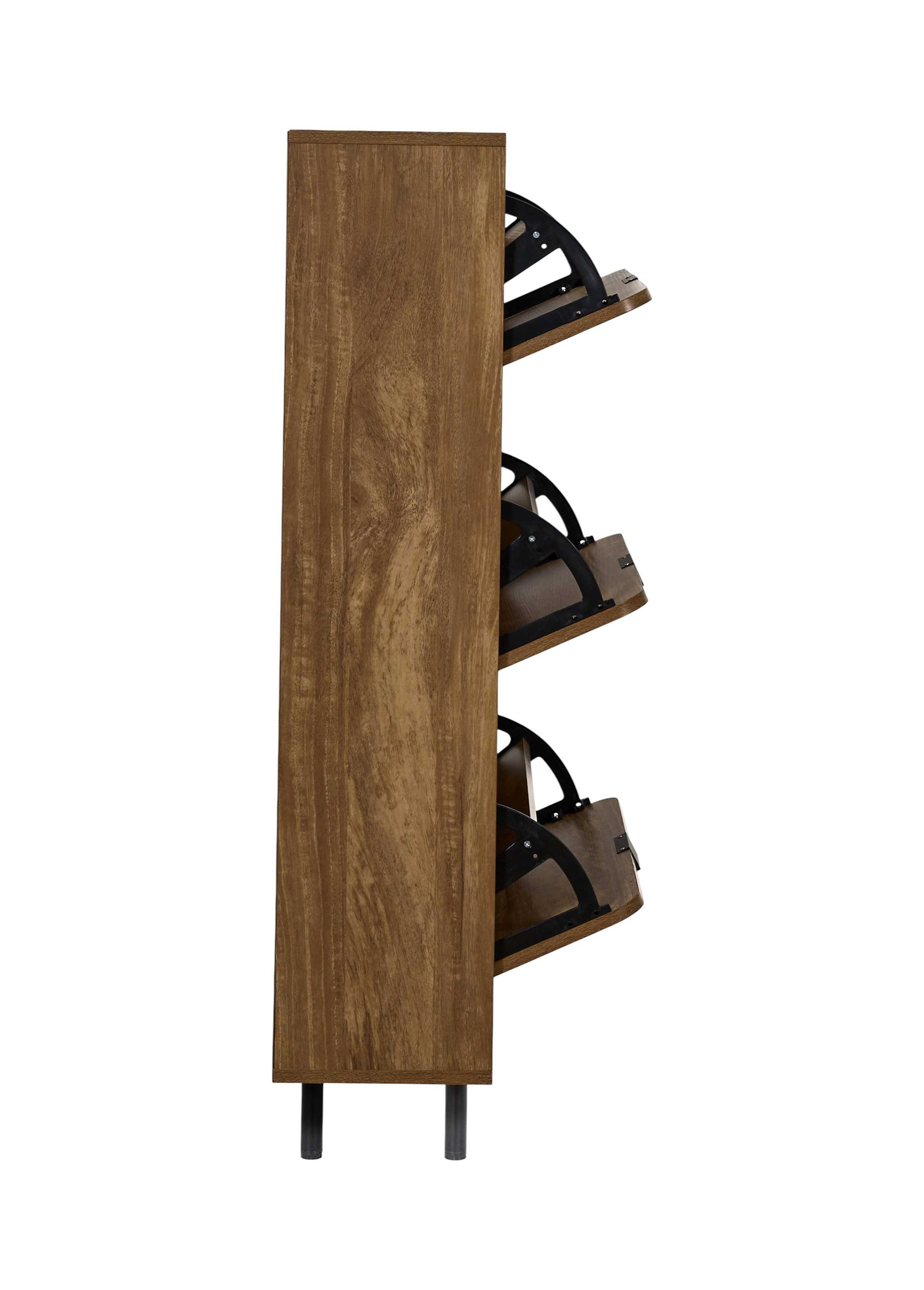 Meuble à chaussures arrondi HERITAGE MARRON CMP-HD7917 DR1