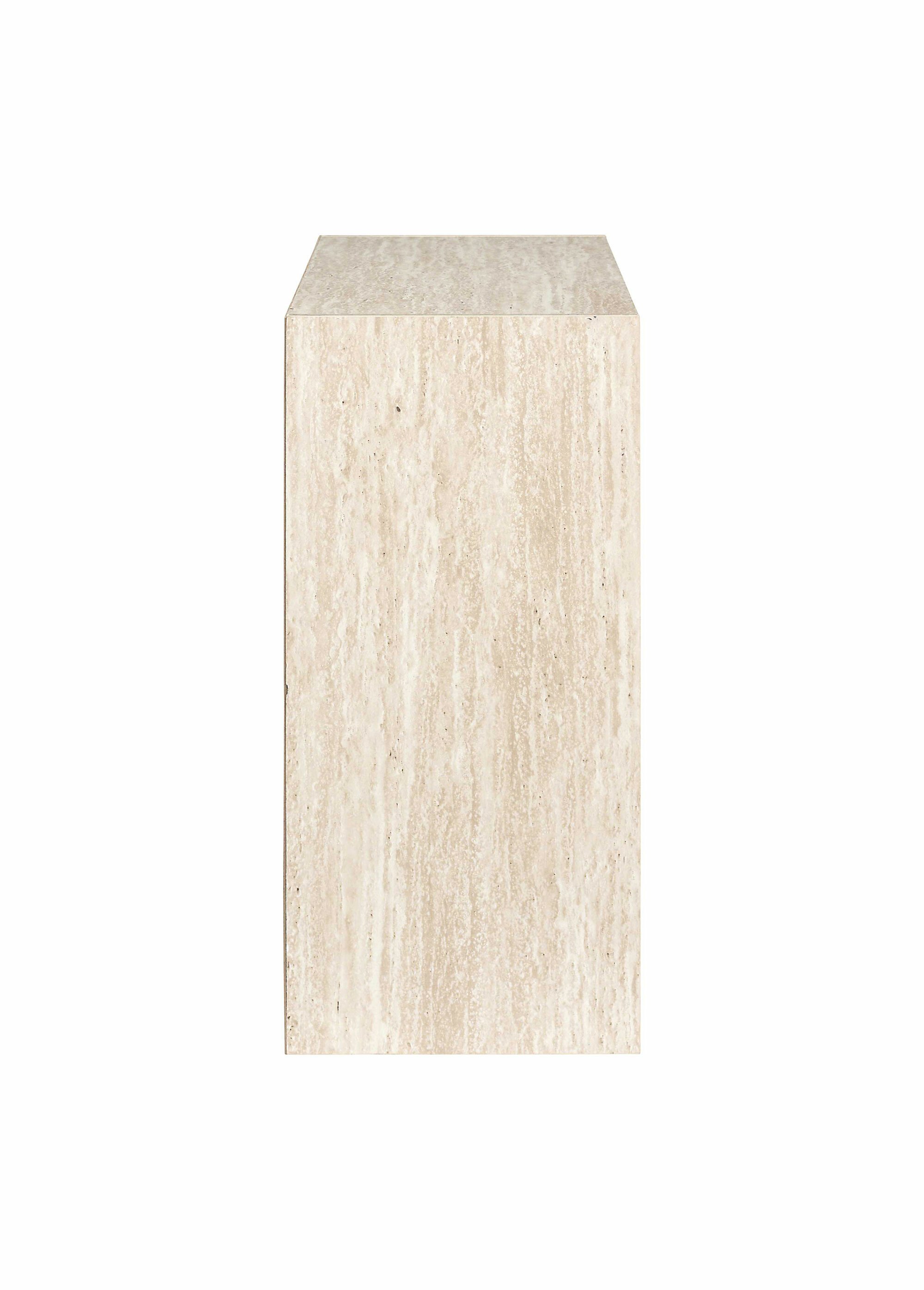 Meuble rangement 4 cases, effet pierre