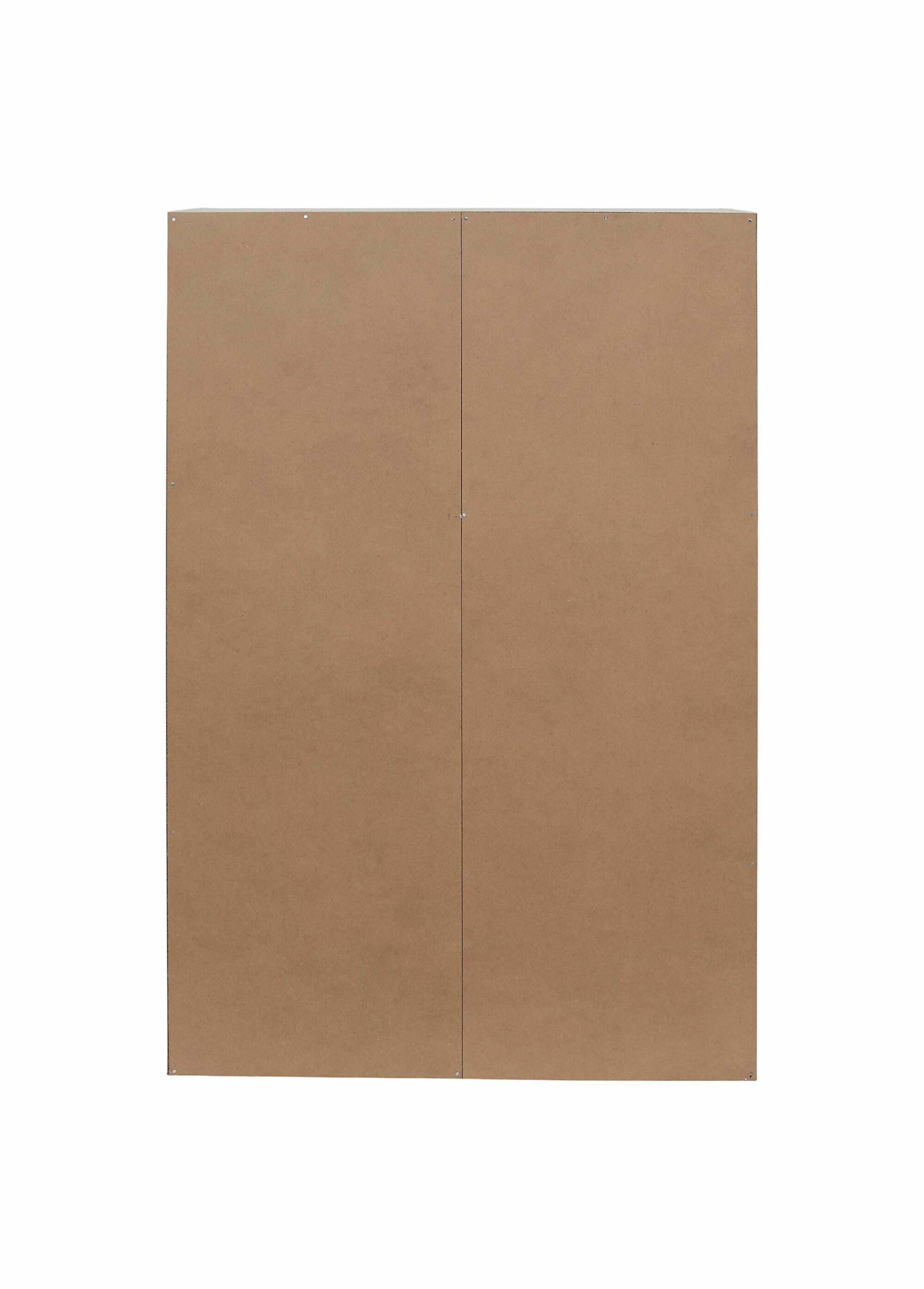 Meuble rangement 6 cases, effet pierre BLANC ET BEIGE CMP-HD7744 DO1