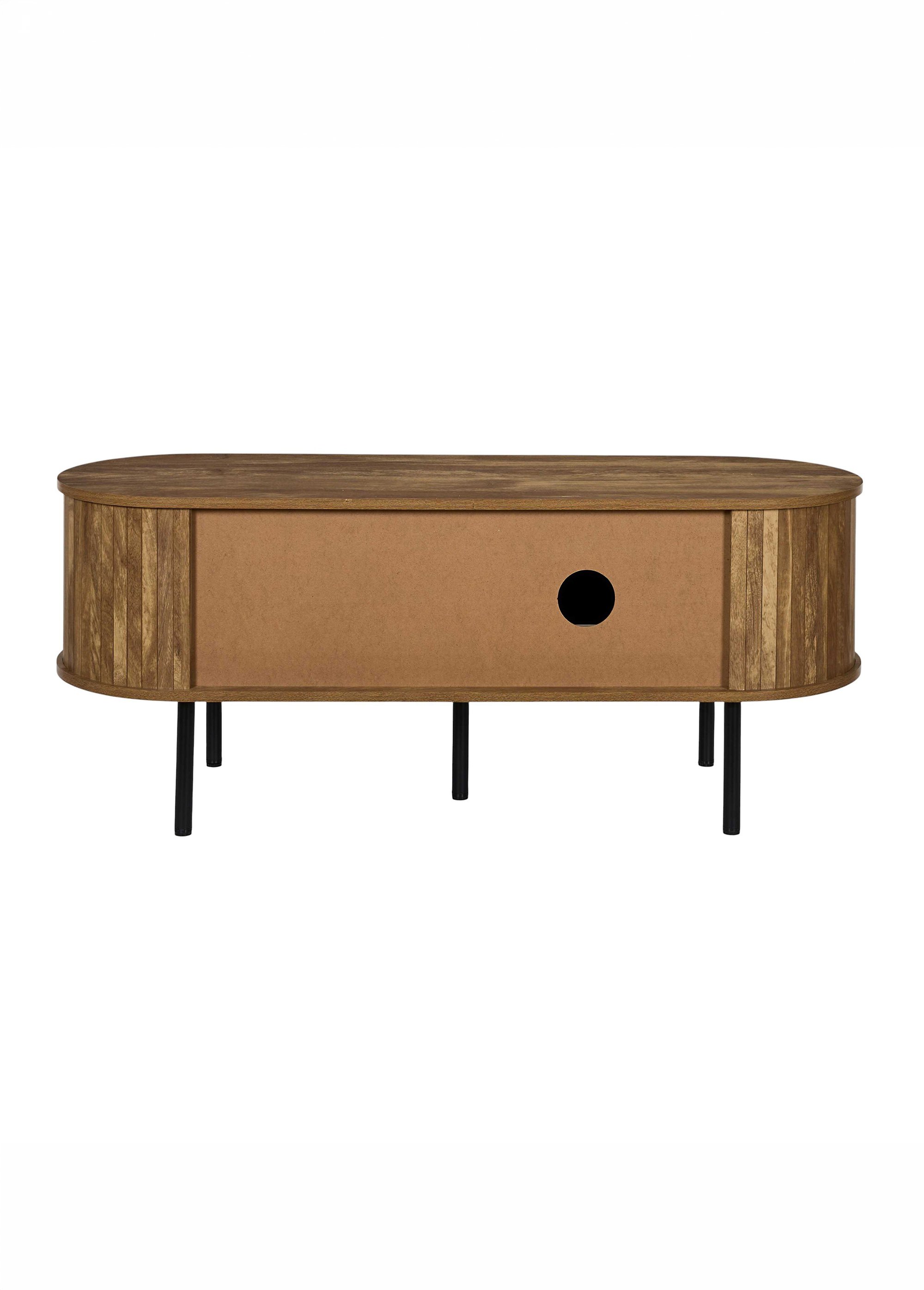 Meuble TV 2 niches, 1 porte HERITAGE MARRON CMP-HD7912 DO1