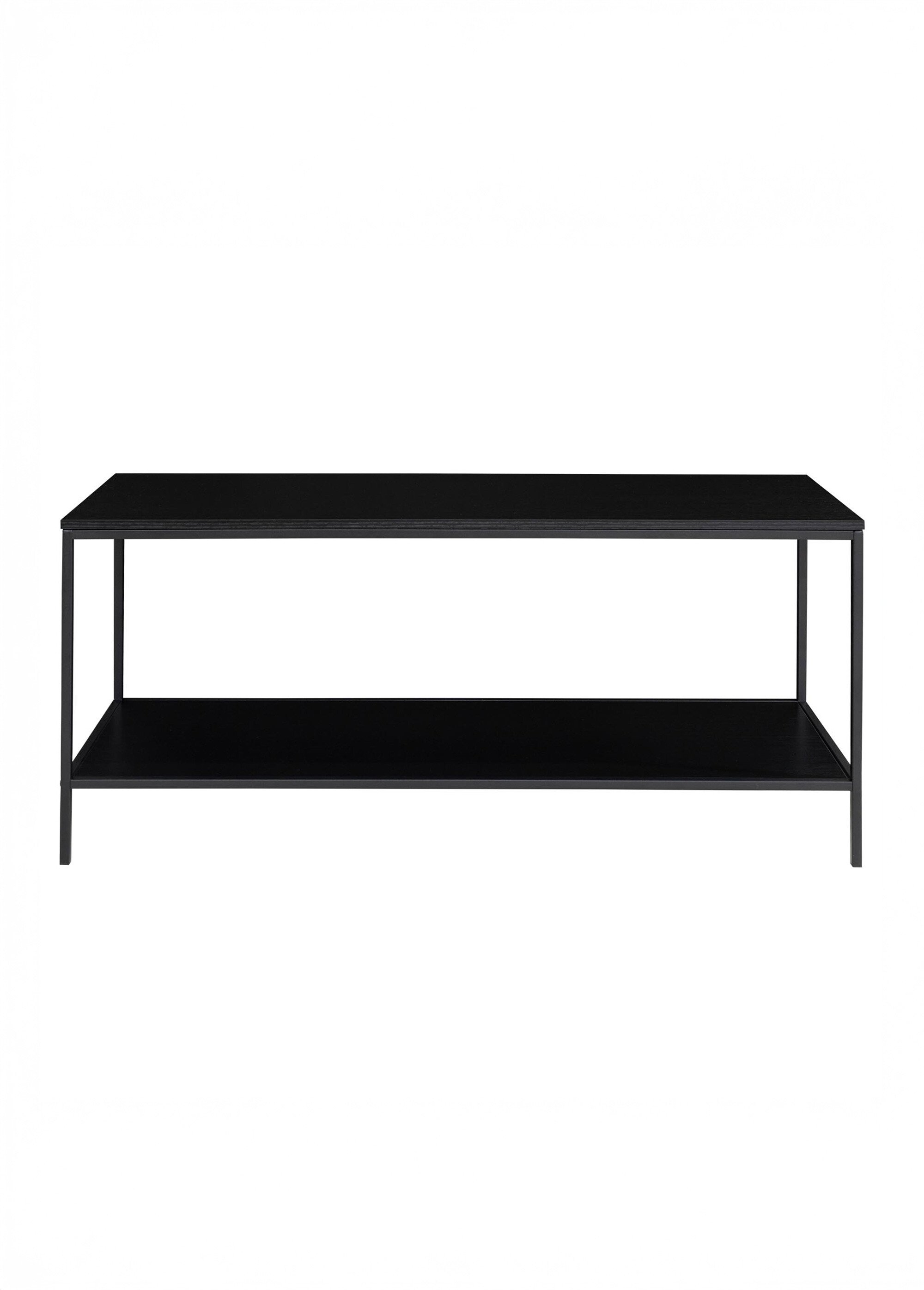 Meuble TV 2 niveaux en acier foncé NOIR HN-2501030 DE1