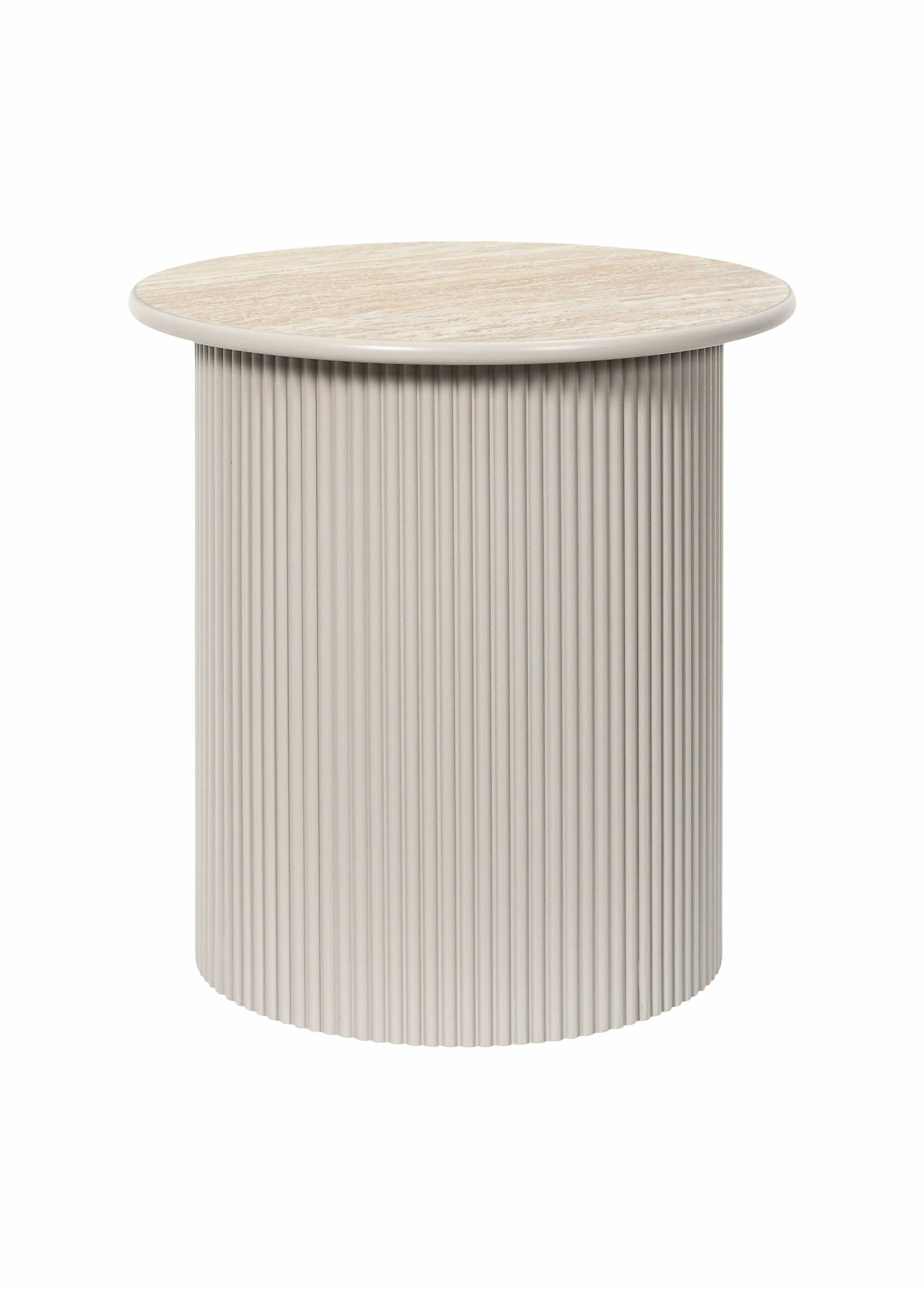 Petites tables assorties, effet pierre