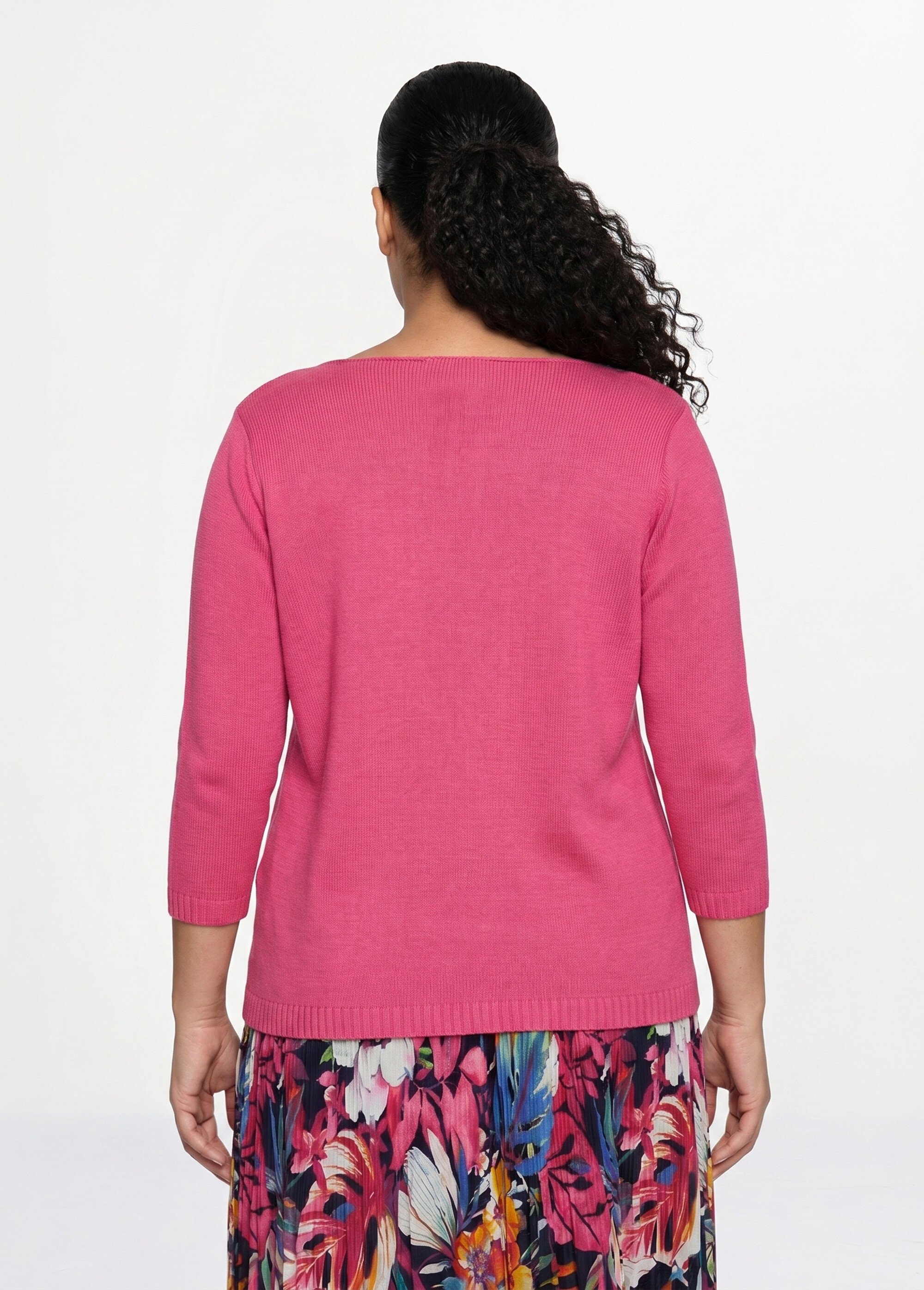 Pull manches 3/4 ajouré