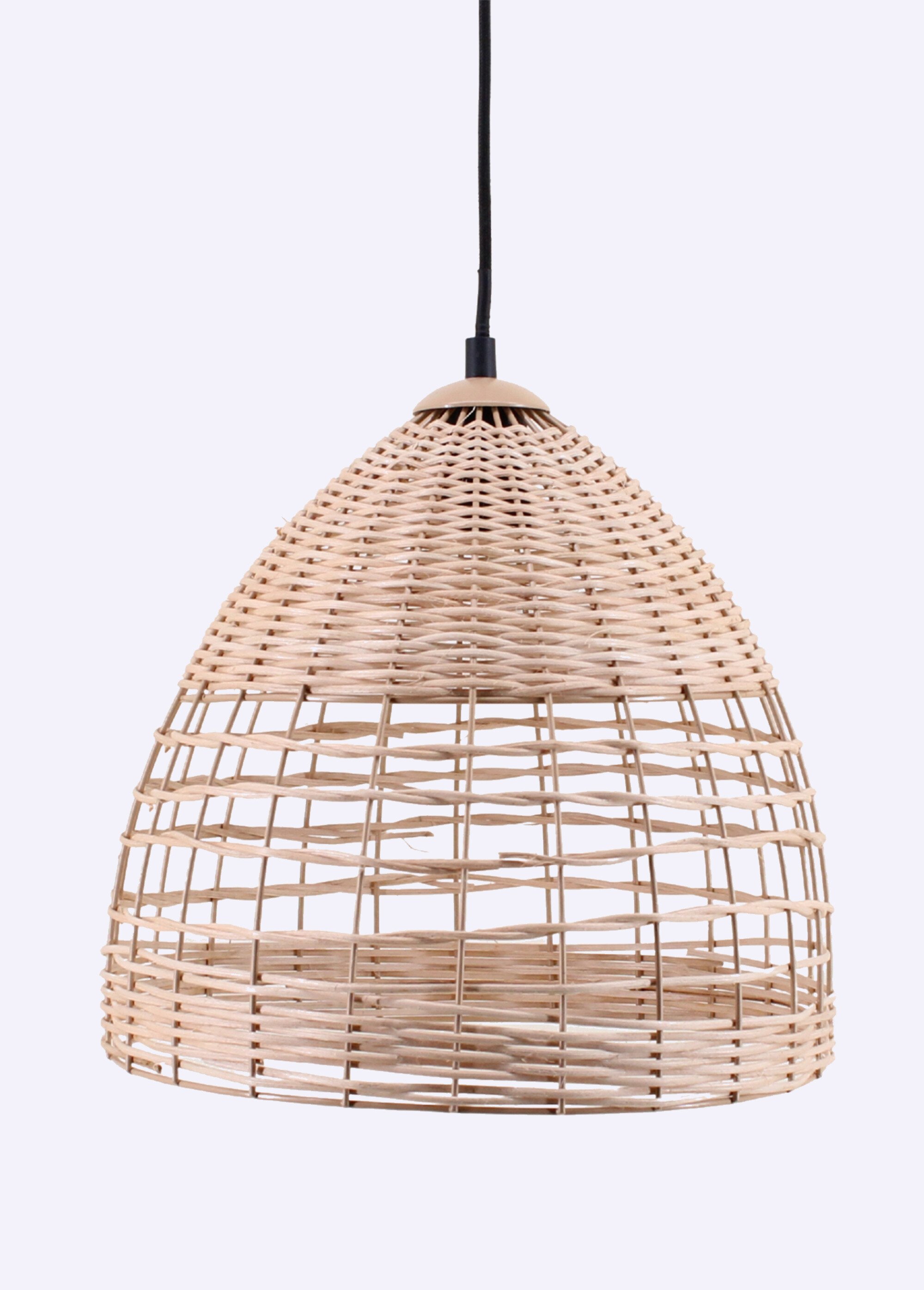 Suspension en bambou tressé et métal BEIGE NOR-22280 FA1