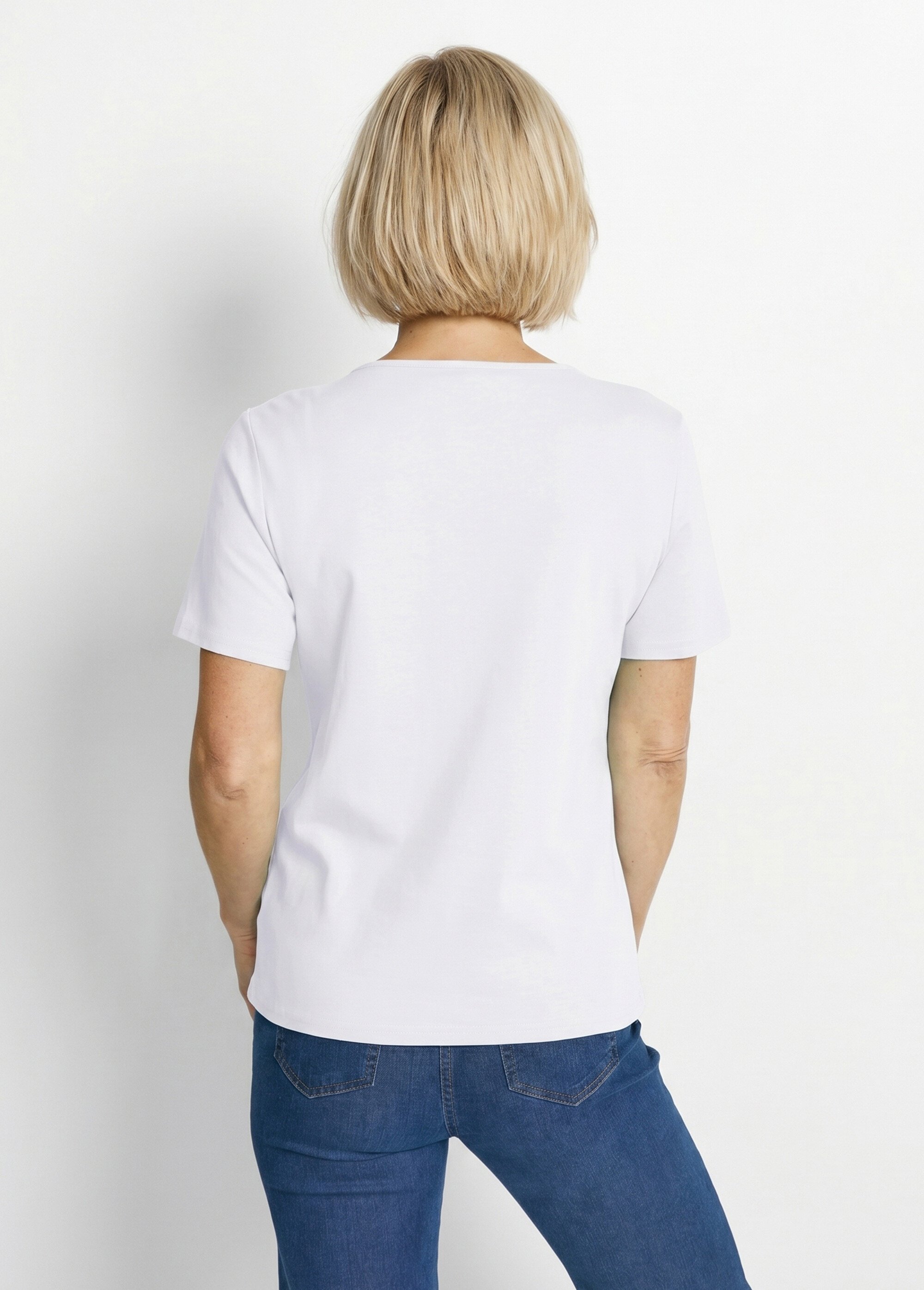 T-shirt manches courtes fantaisie cloutée