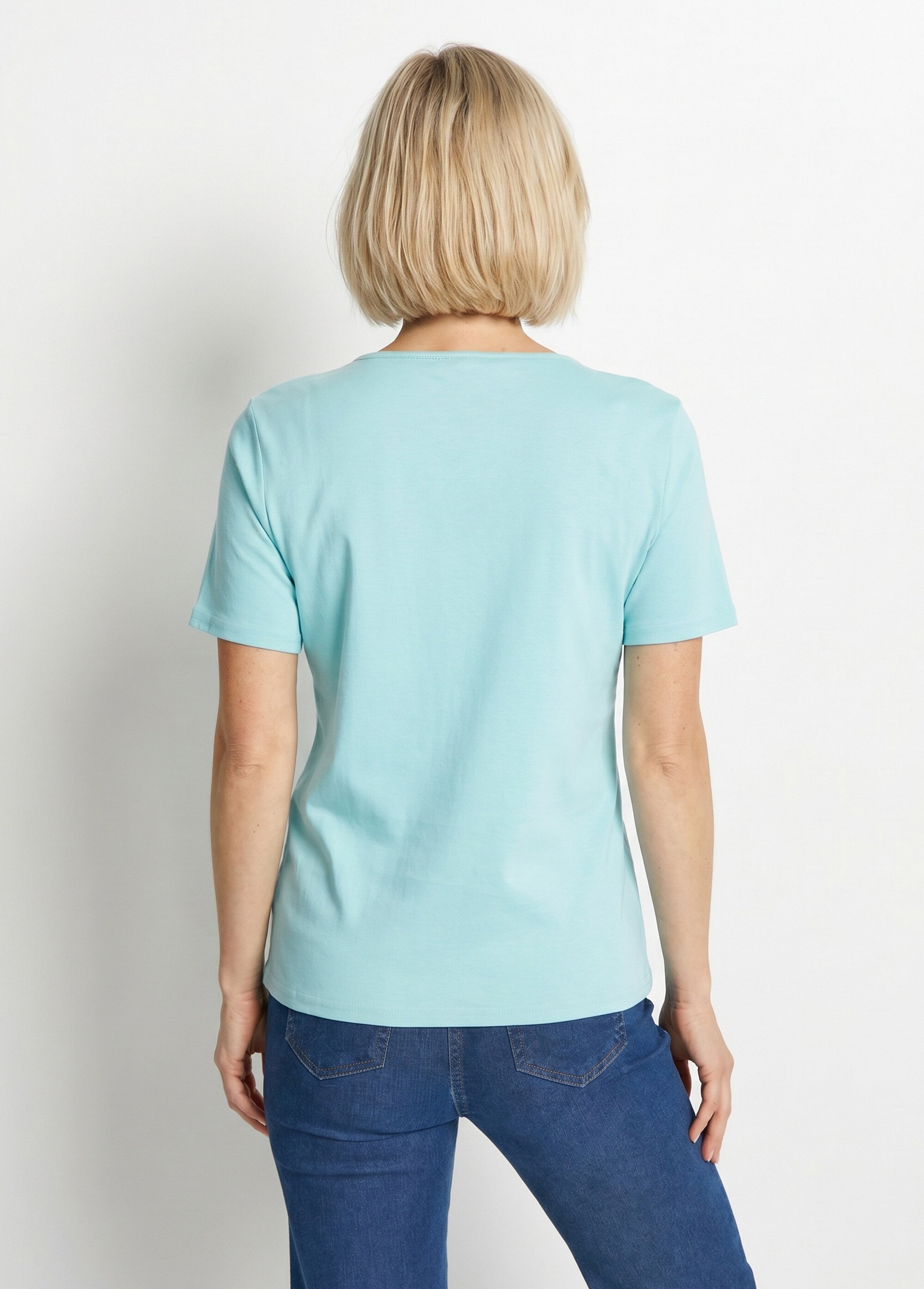 T-shirt manches courtes fantaisie cloutée