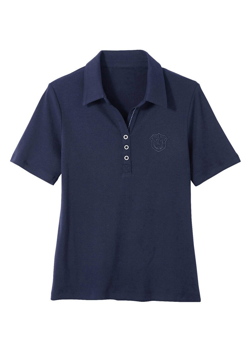 T-shirt jersey col polo manches courtes