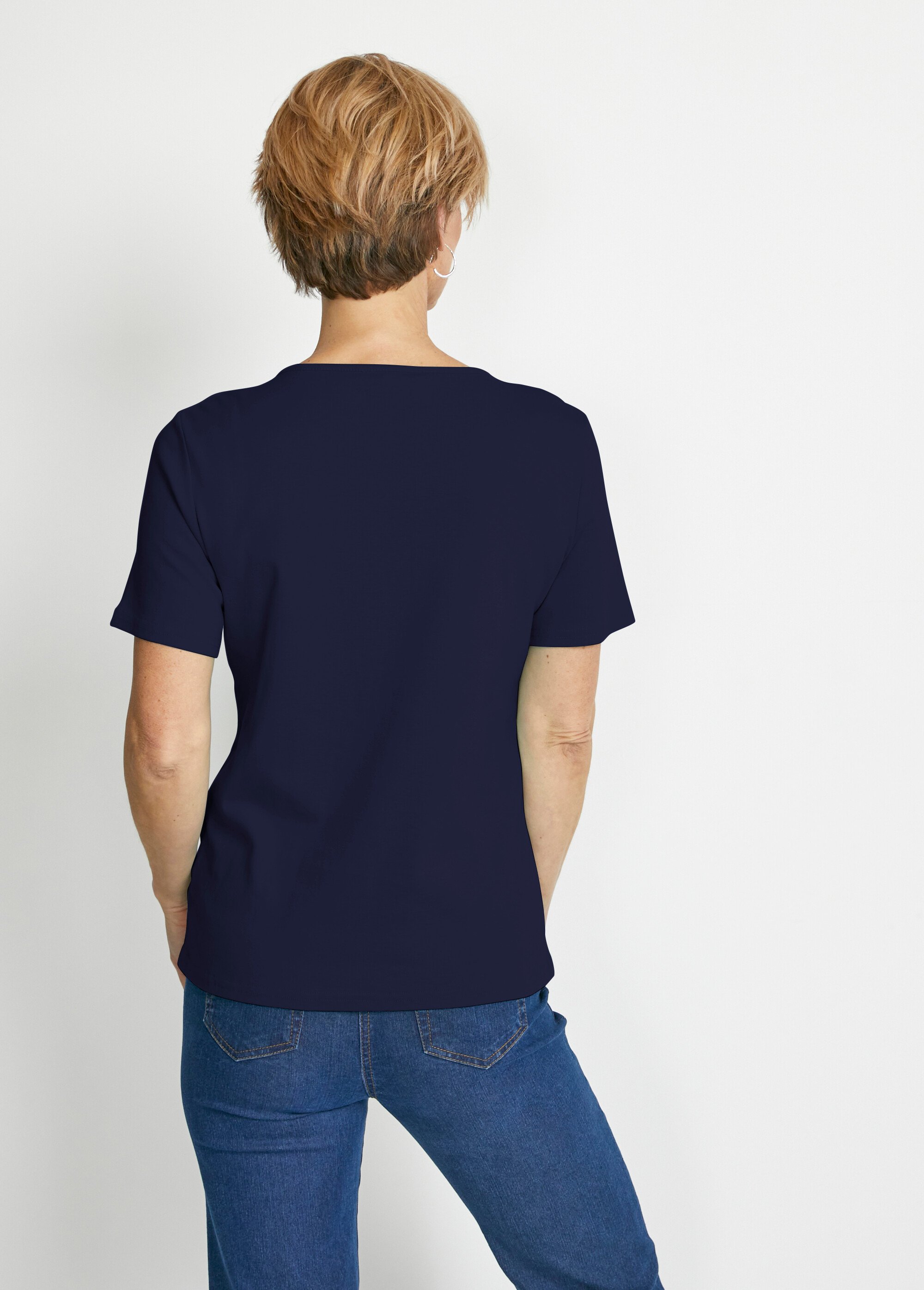 T-shirt manches courtes fantaisie cloutée