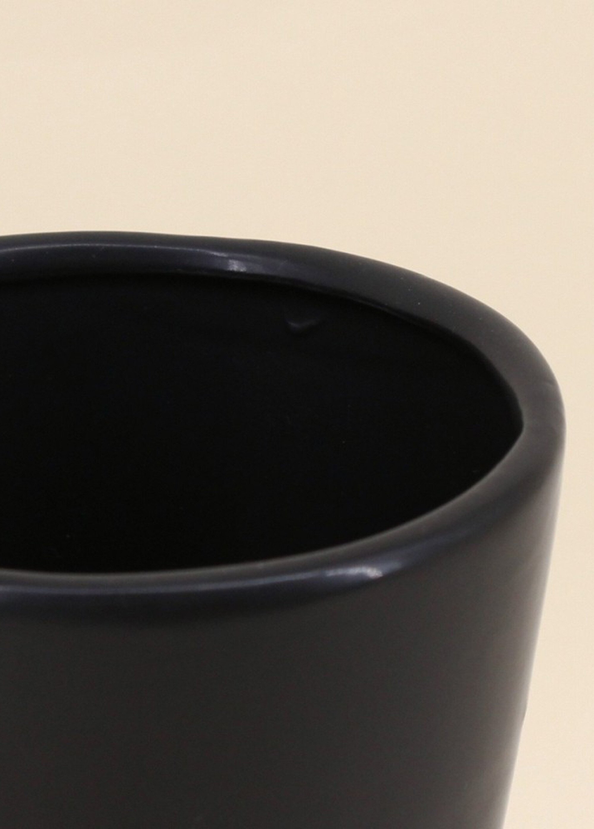 Vase zig zag foncé en dolomite Bleu NOR-17430 DE1