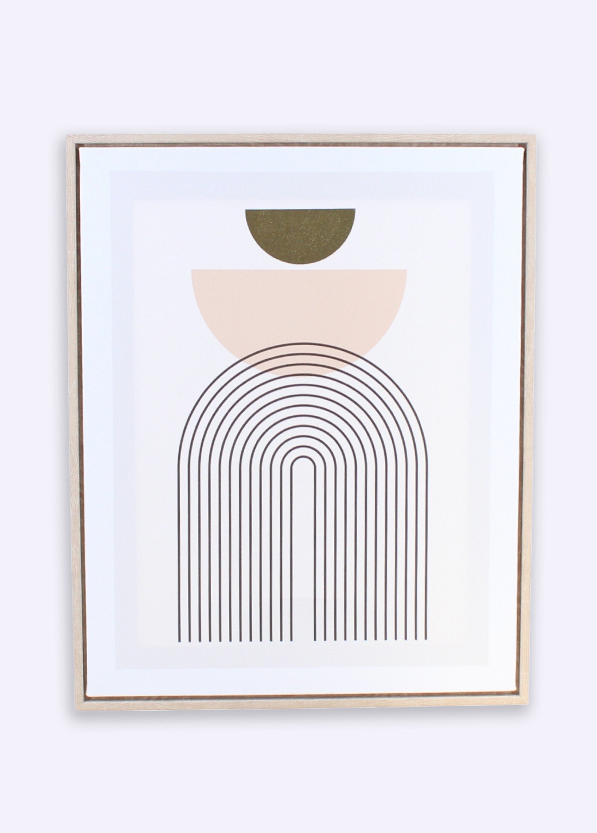 Affiche encadrée 40x50cm thème graphique Beige NOR-29646 FA1