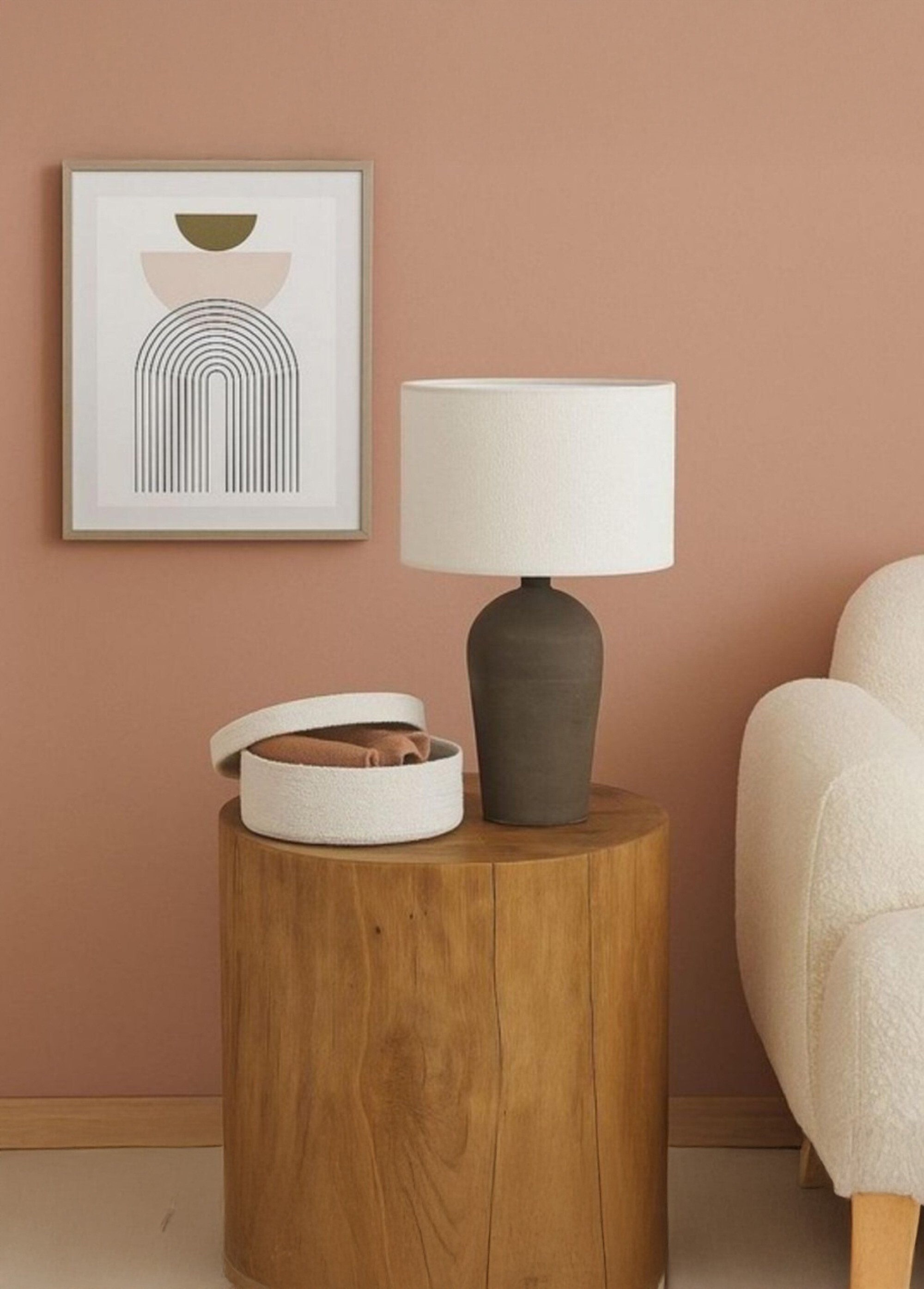 Affiche encadrée 40x50cm thème graphique Beige NOR-29646 SI1