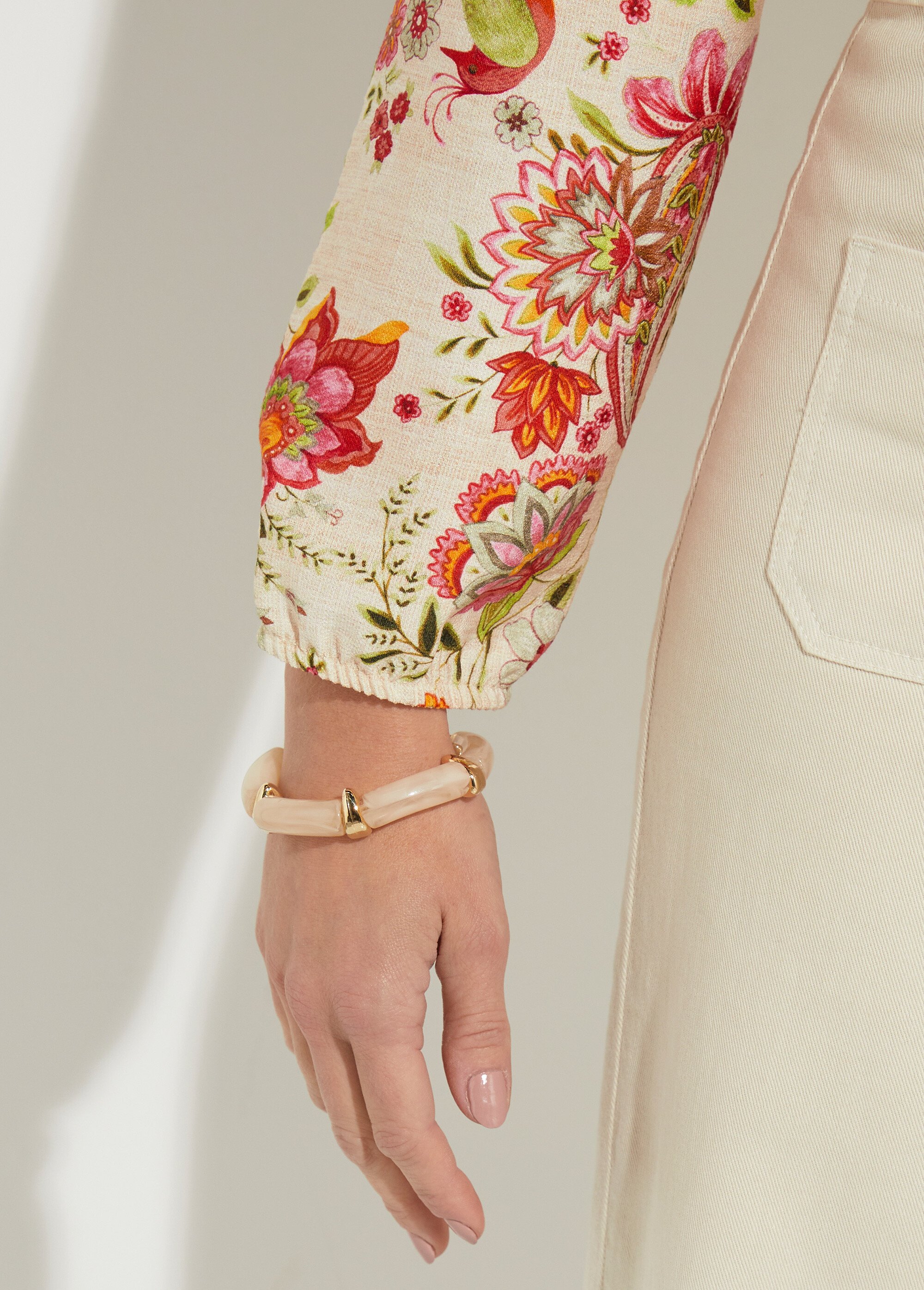 Blouse imprimée col chemisier Femme MULTICOLORE CAVANO DE2