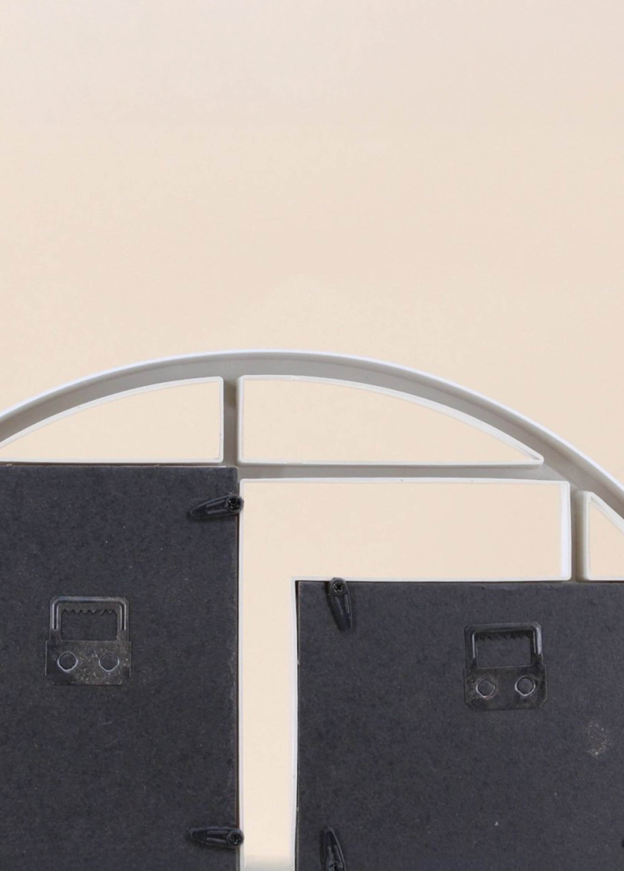 Cadre photo 4 vues modèle rond Blanc NOR-14056 DE2