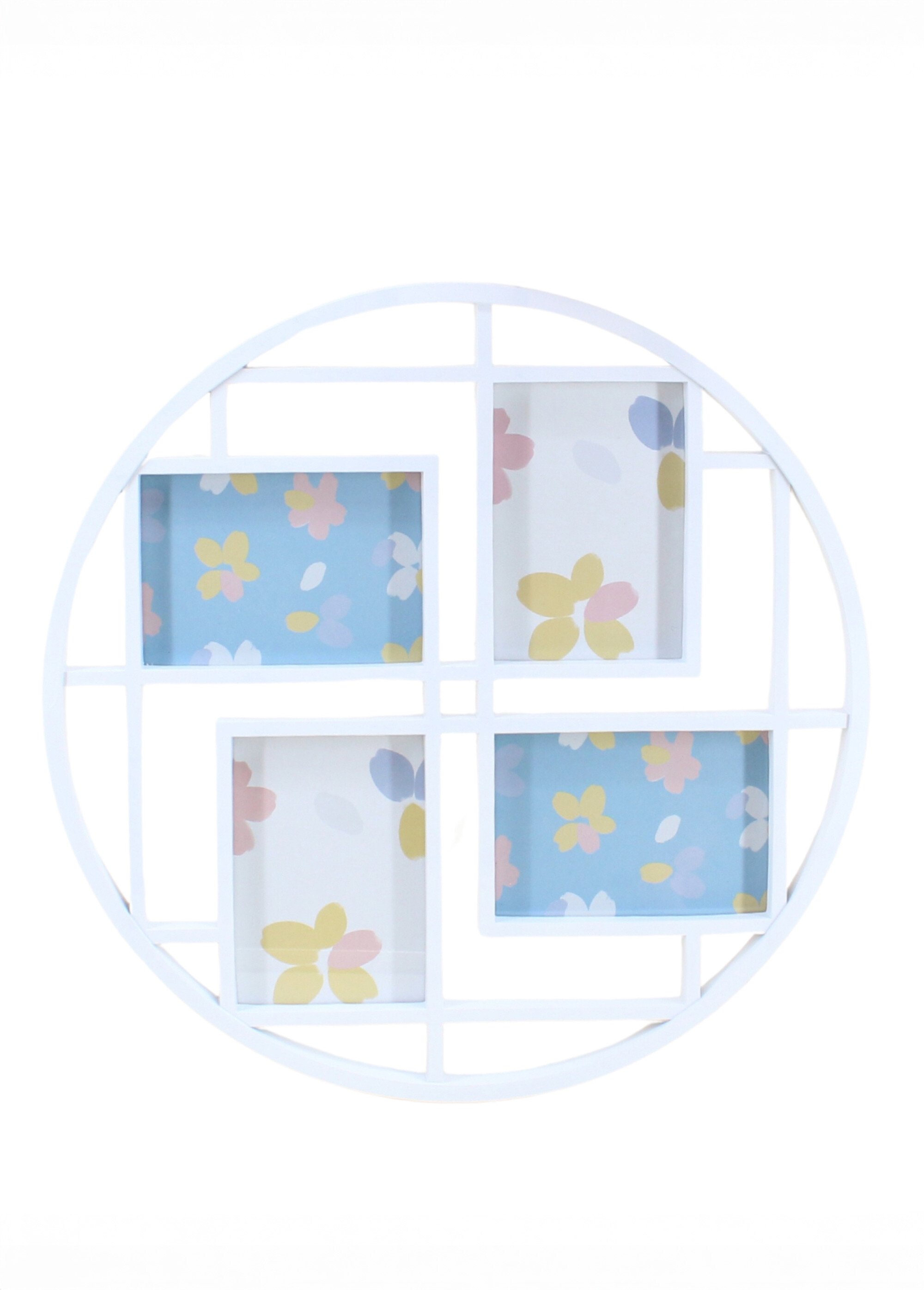 Cadre photo 4 vues modèle rond