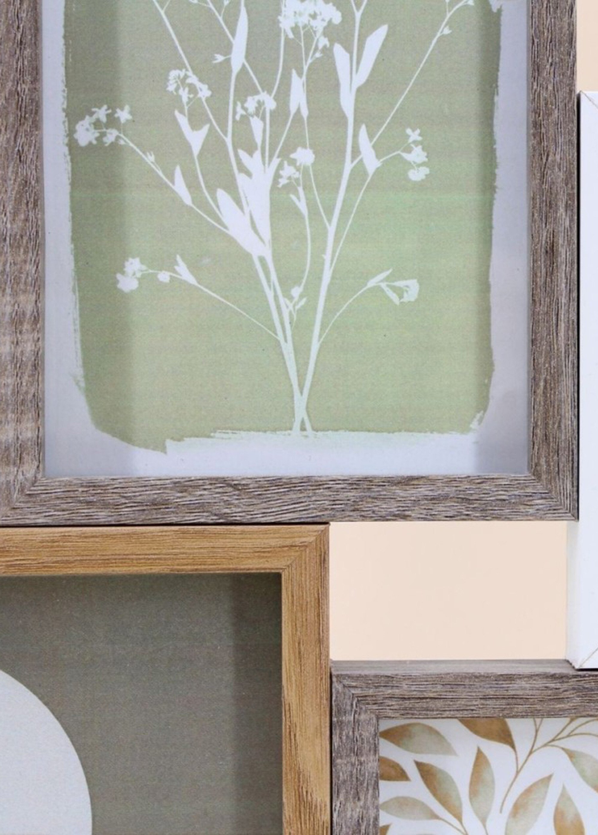 Cadre photo en bois pour 6 vues Beige NOR-28898 DE1