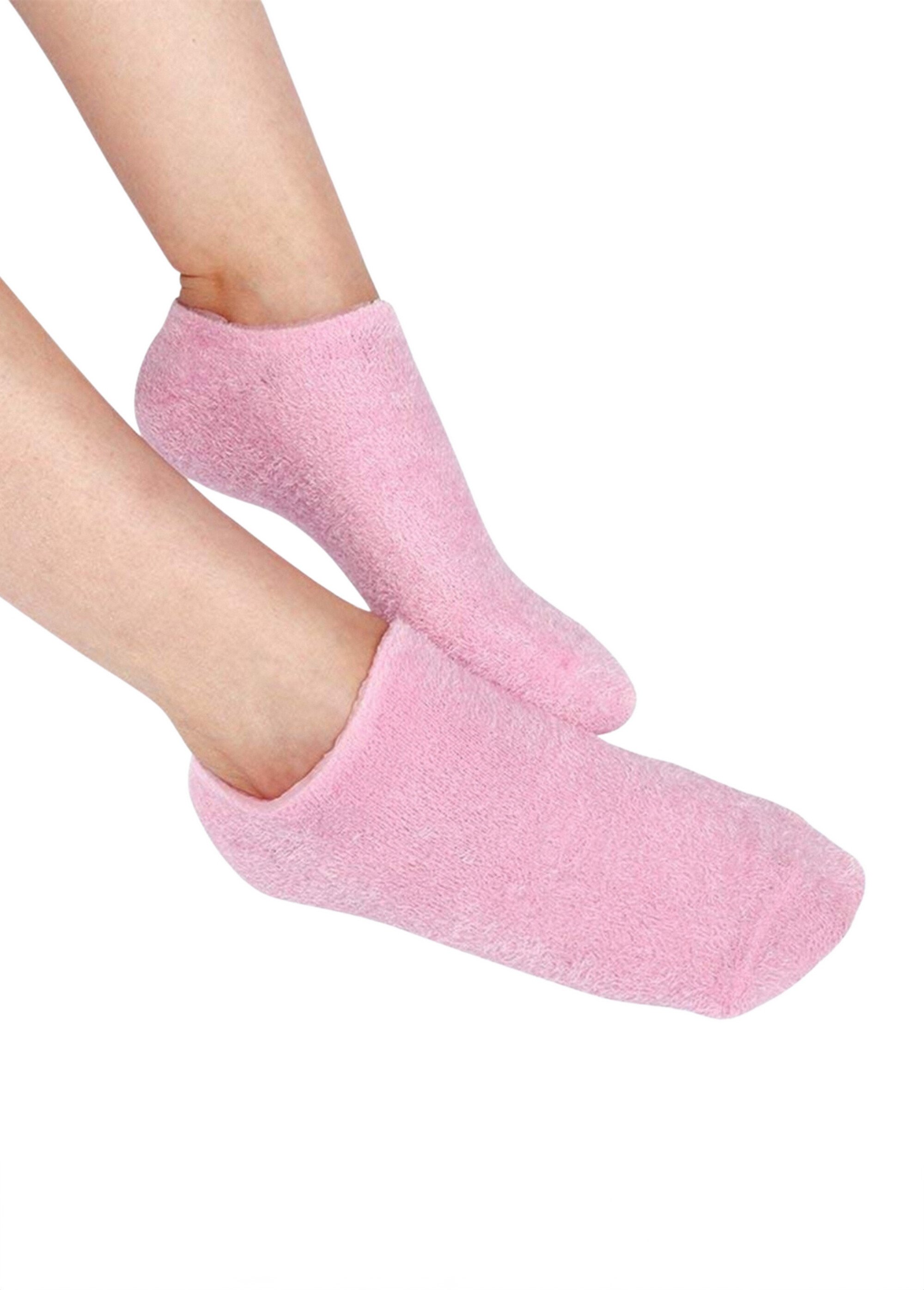Chaussettes spa aux huiles hydratantes Rose ZENCHAUSSPA SF1