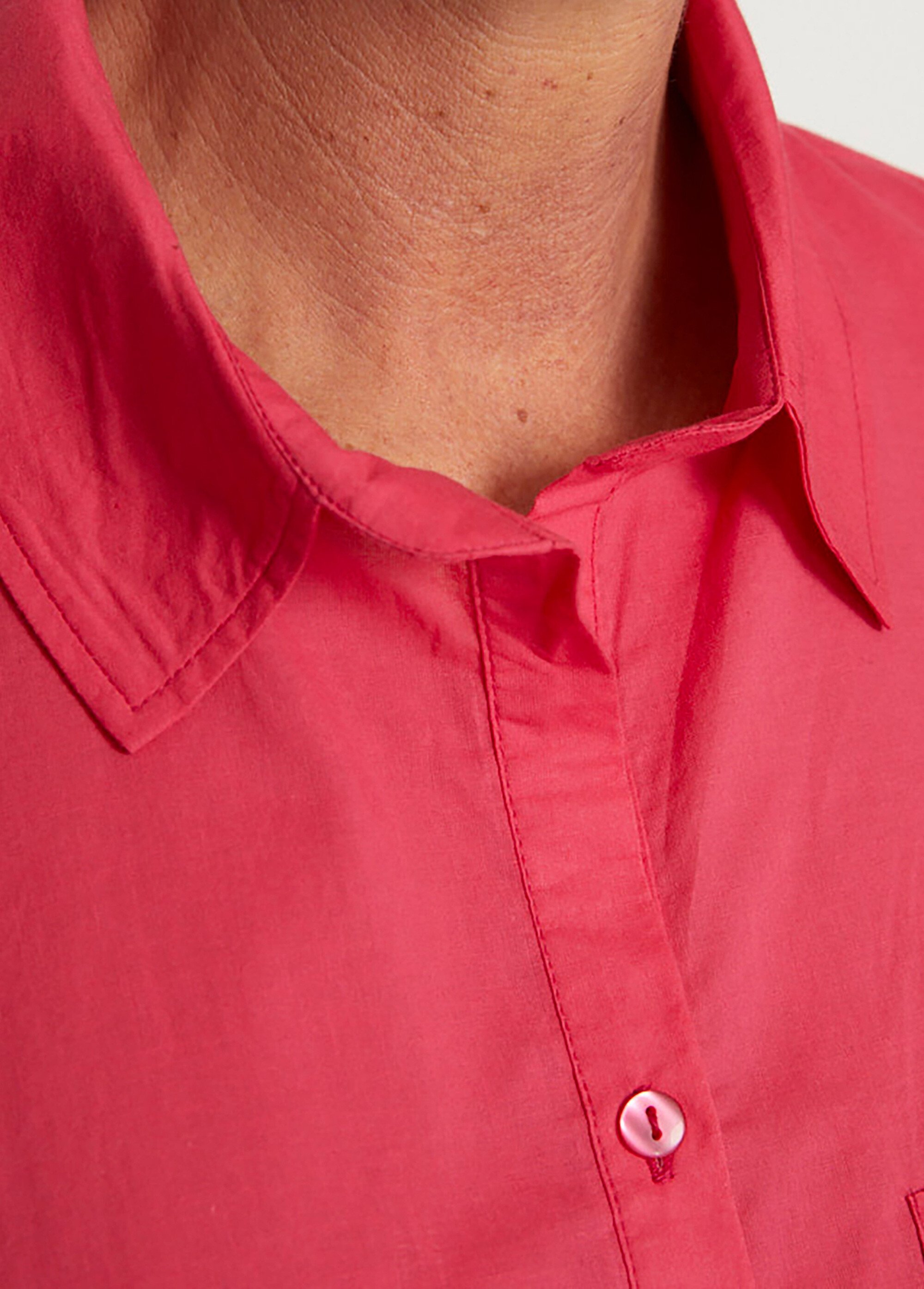 Chemisier boutonné long coton imprimé Femme Rose CIRQUE DE2