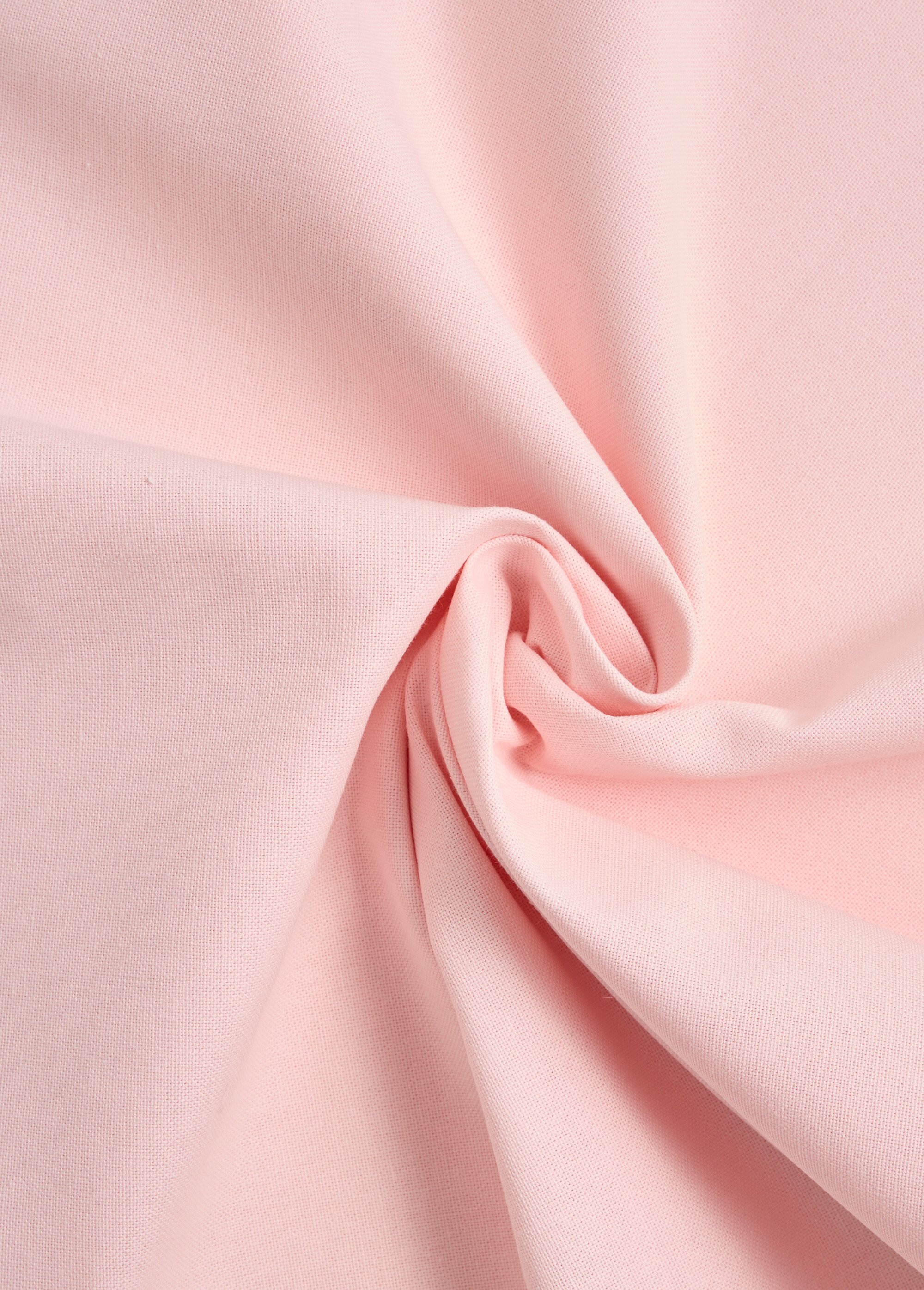 Coupon tissu natté uni pur coton ROSE COT147329 FA1