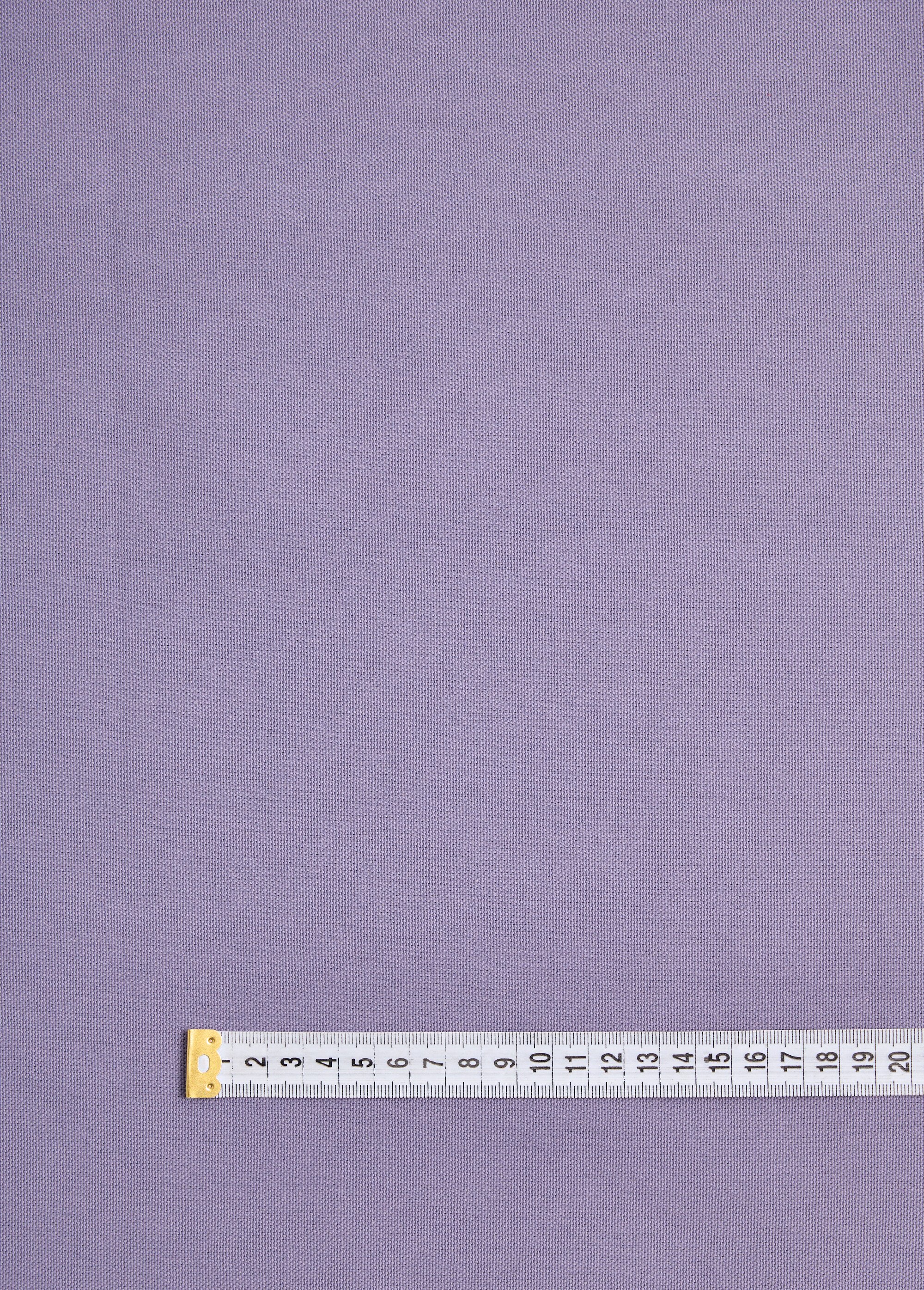 Coupon tissu natté uni pur coton VIOLET COT147329 DE1