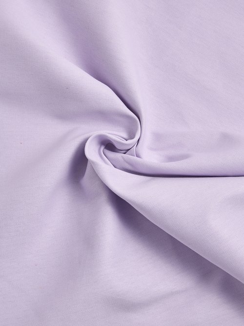 Coupon tissu natté uni pur coton VIOLET COT147329 FA1