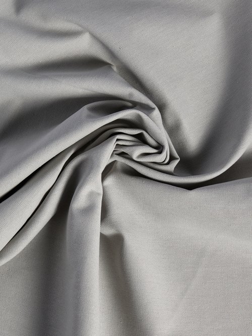 Coupon tissu natté uni pur coton VERT COT147329 FA1