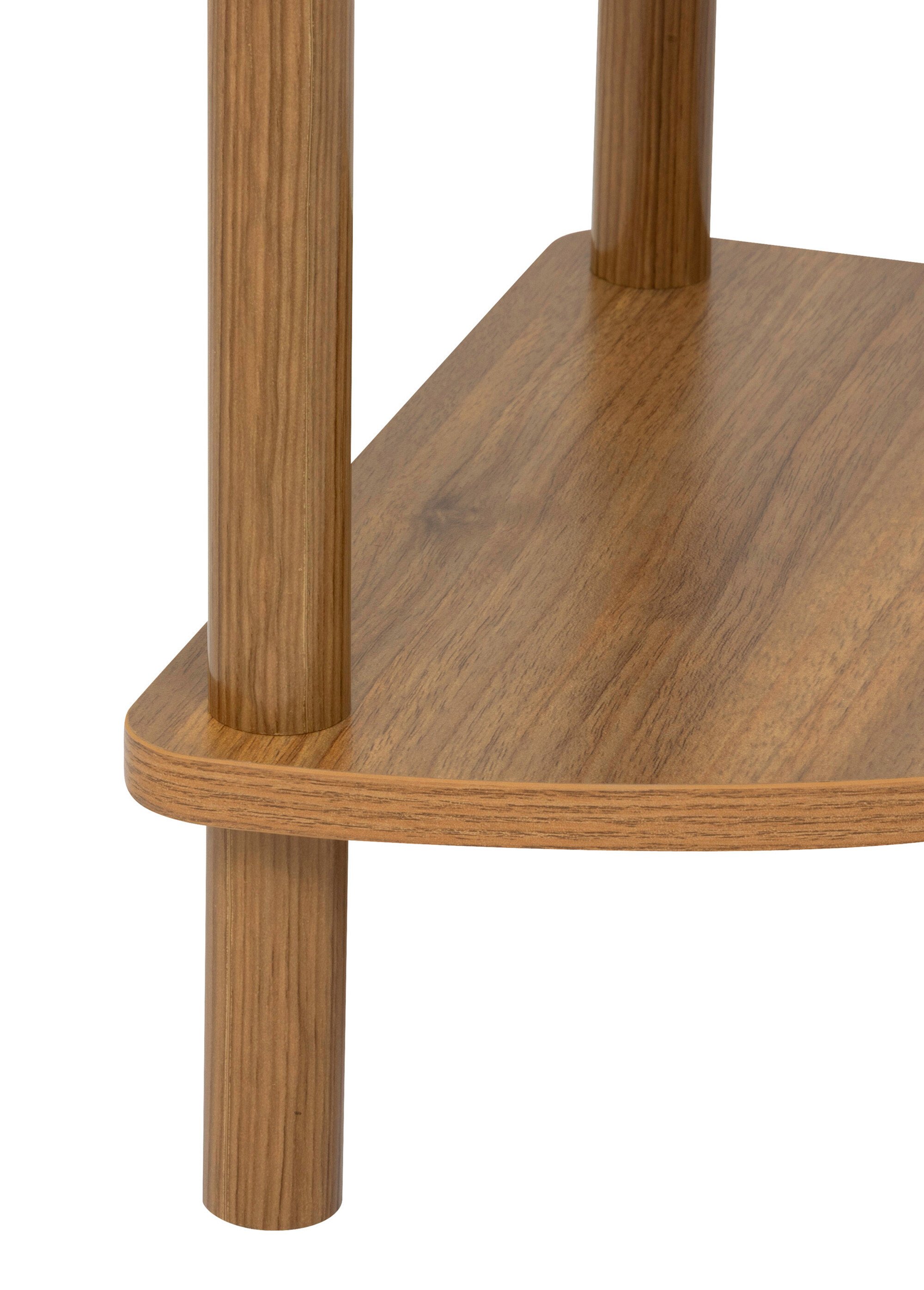 Etagère d'angle sur pieds, 3 niveaux