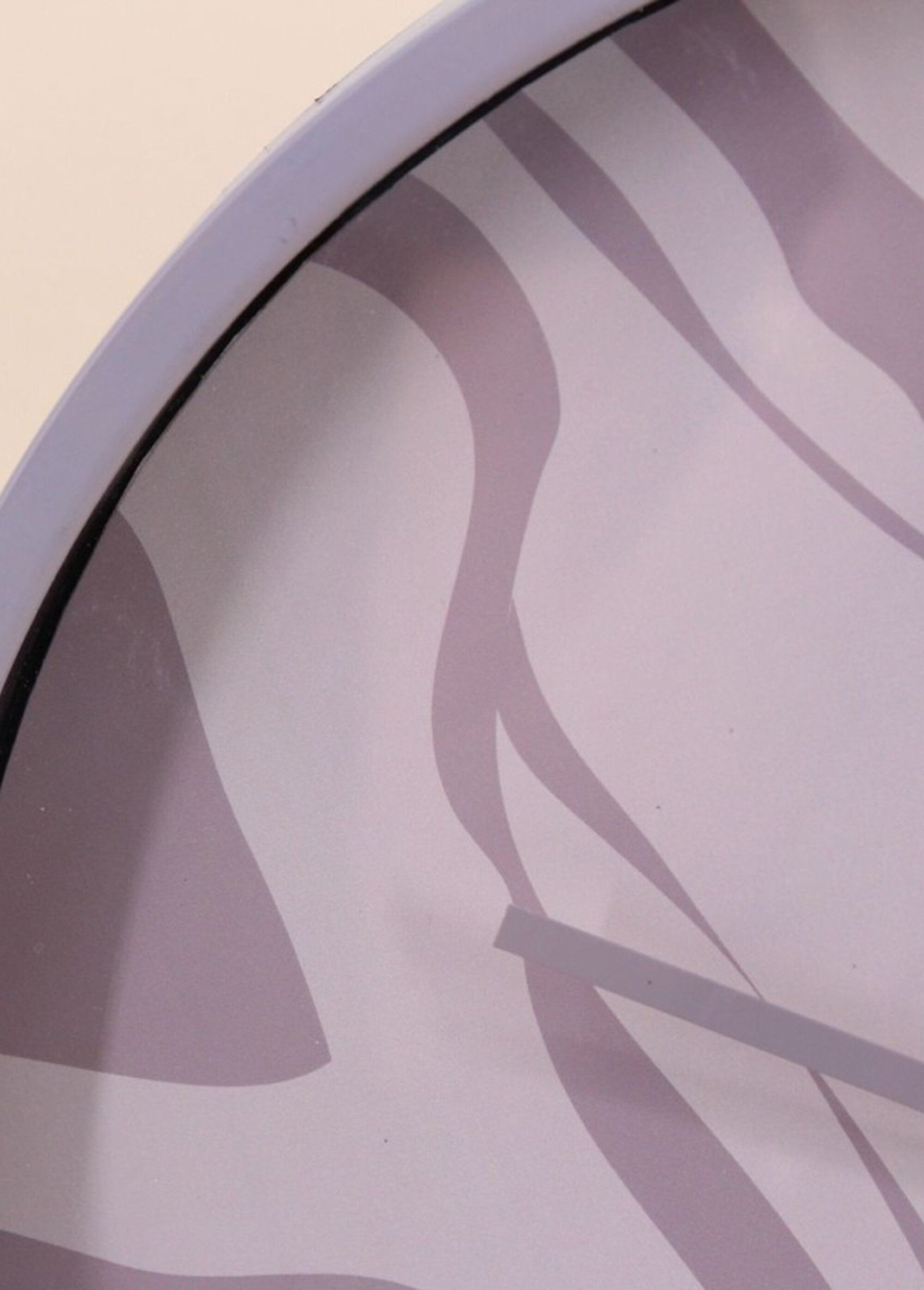 Horloge ronde, fond motif animalier Rose NOR-12835 DE1