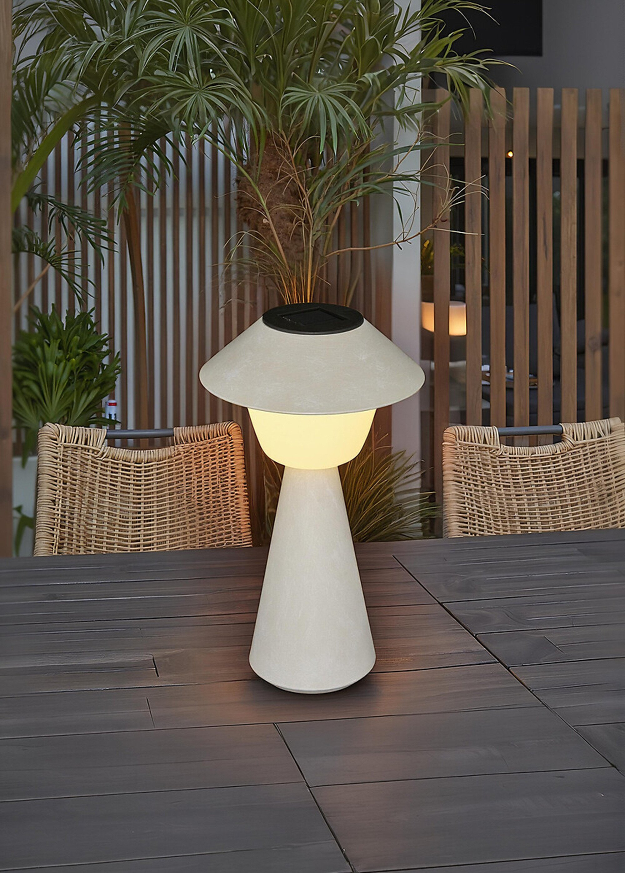 Lampe d'extérieur à énergie solaire BEIGE JJA-213755A SI2