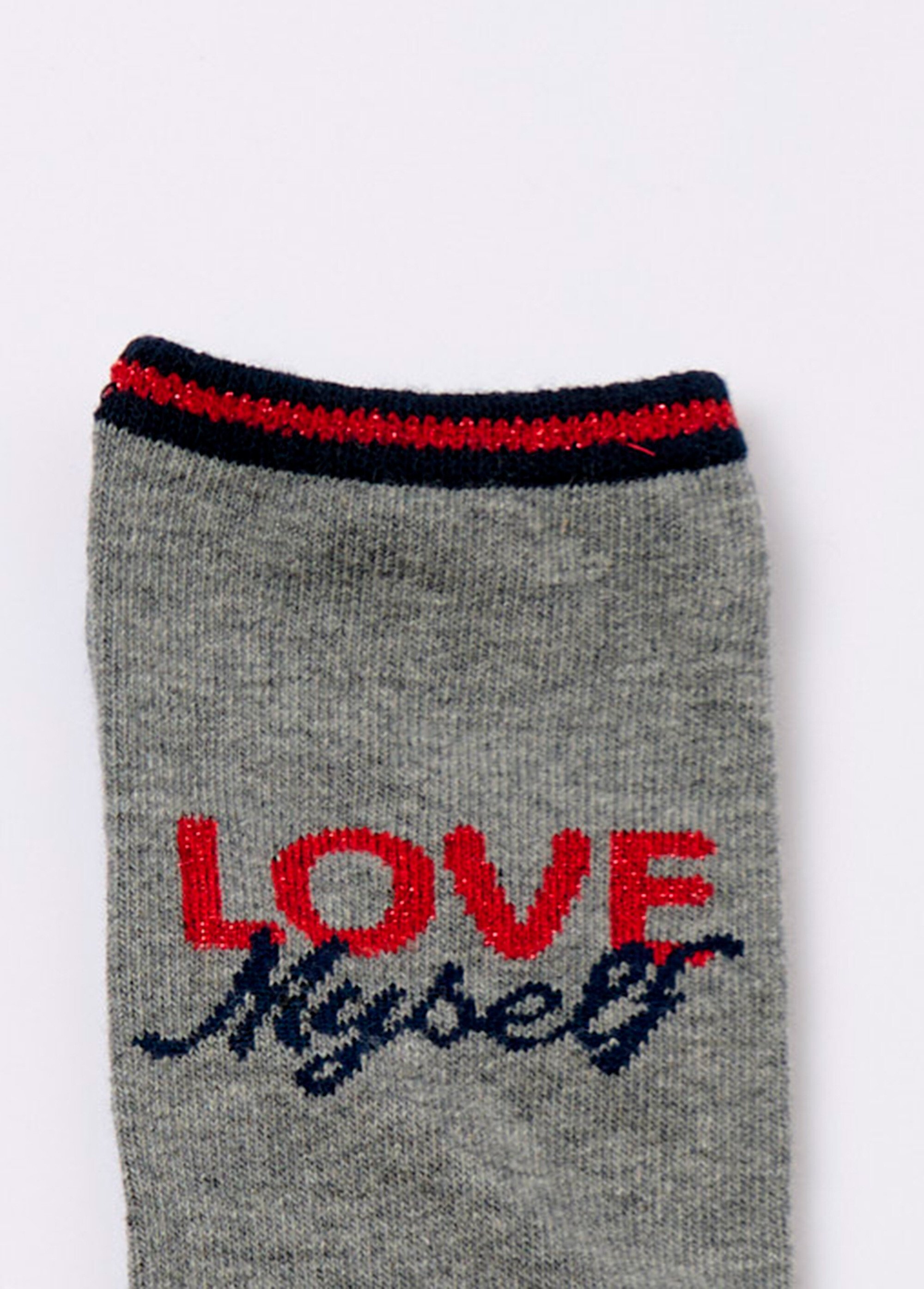 Lot de 3 Chaussettes assorties cœurs et pois Femme Gris BEN13890987 DE2