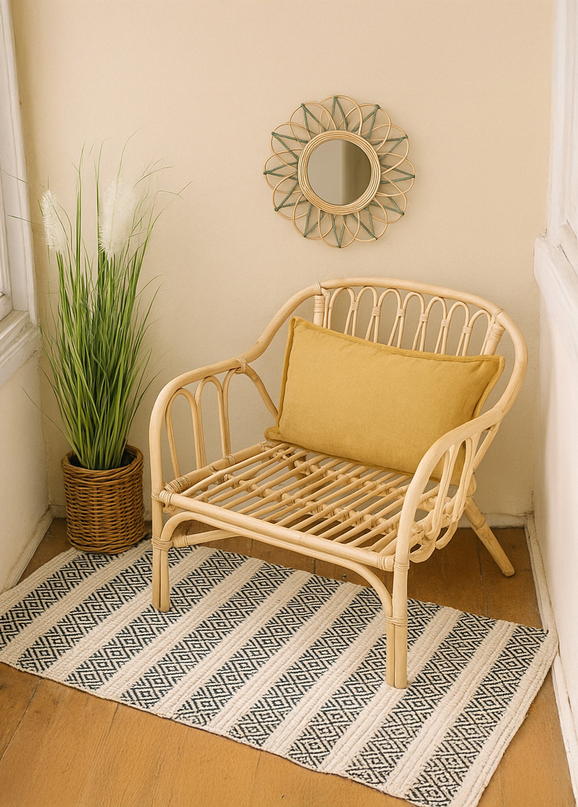 Plante artificielle Herbe de la pampa Noir NOR-24531 SI1