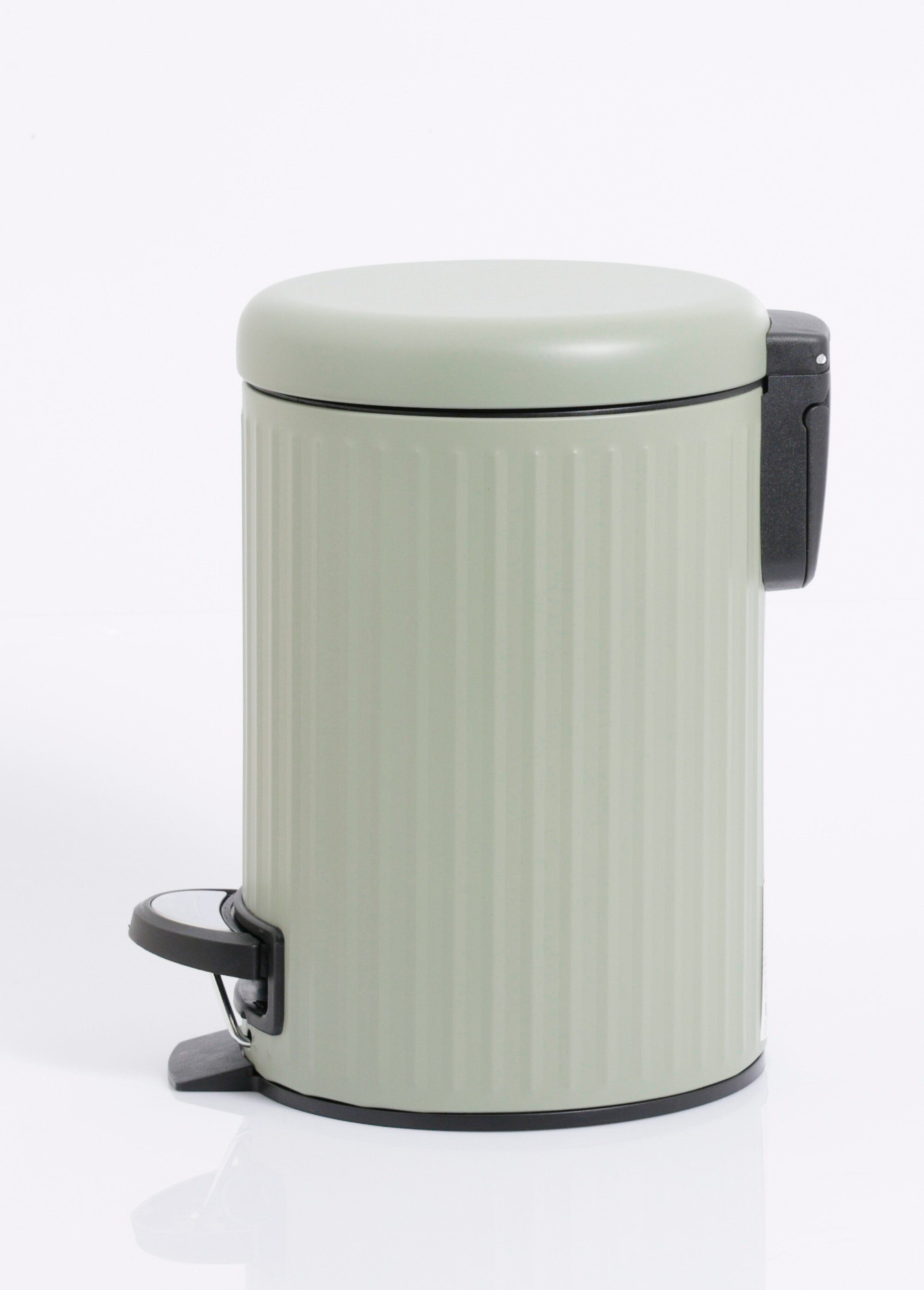 Poubelle de salle de bain 3L métal strié Vert KP-106000260 GA1