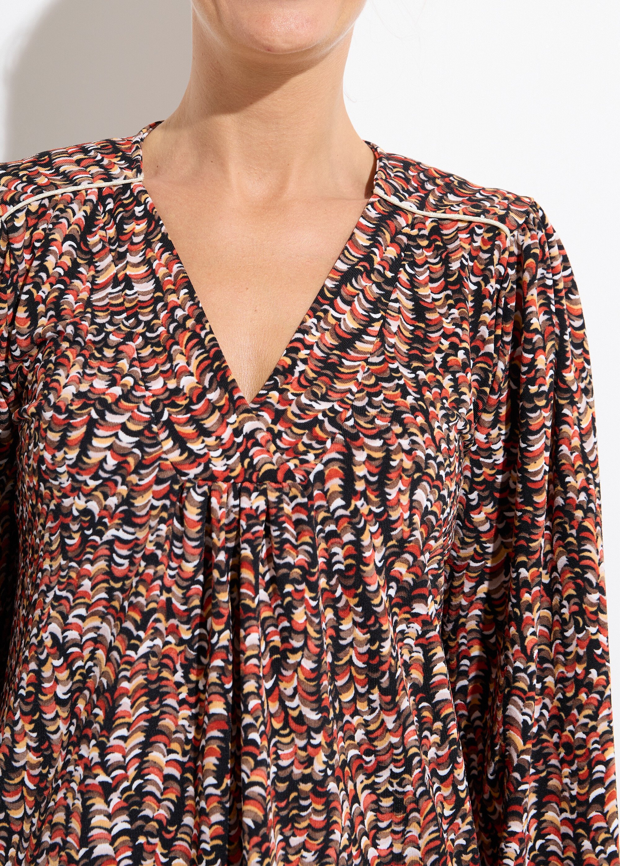 T-shirt blouse ample imprimé graphique