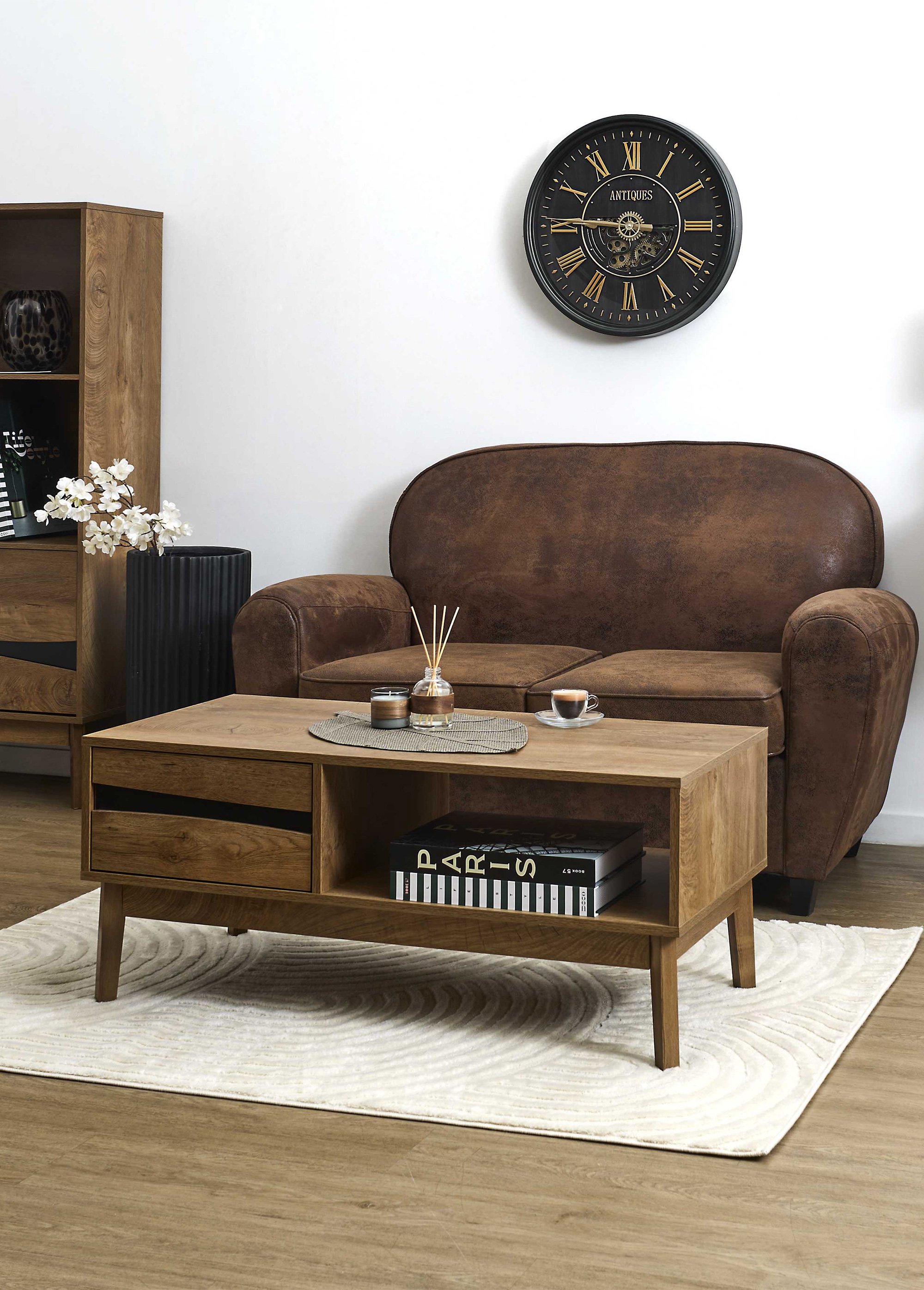 Table basse contemporaine bois FOREST MARRON CMP-HD7925 AM1