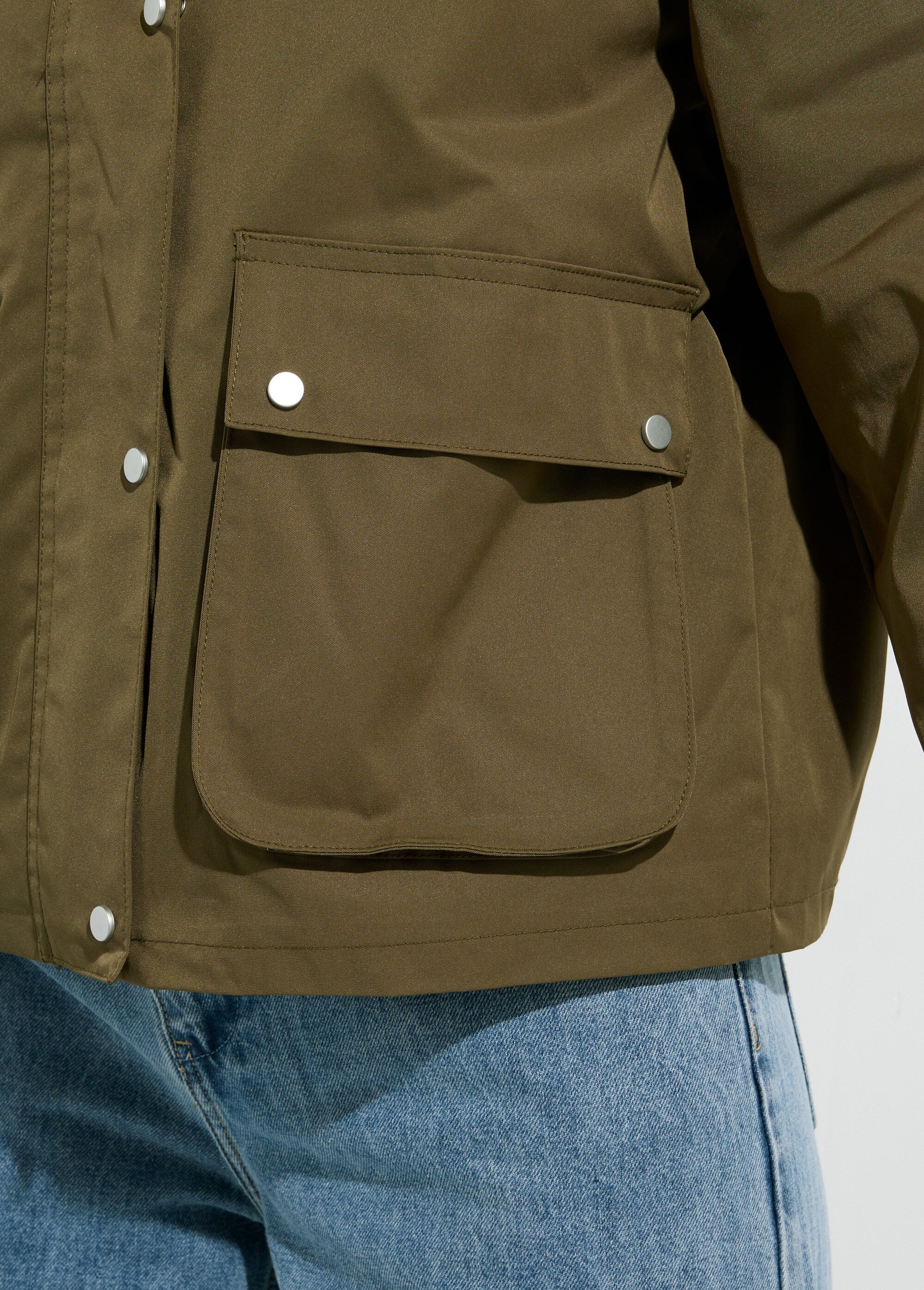 Blouson déperlant esprit outdoor Femme Vert JS-JS-1177 DE2