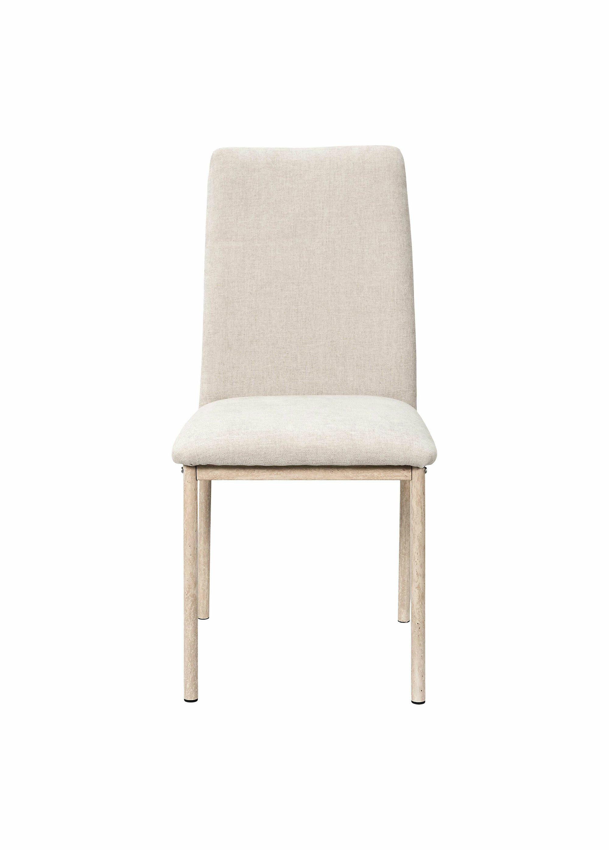Chaises assise tissu maille chenille