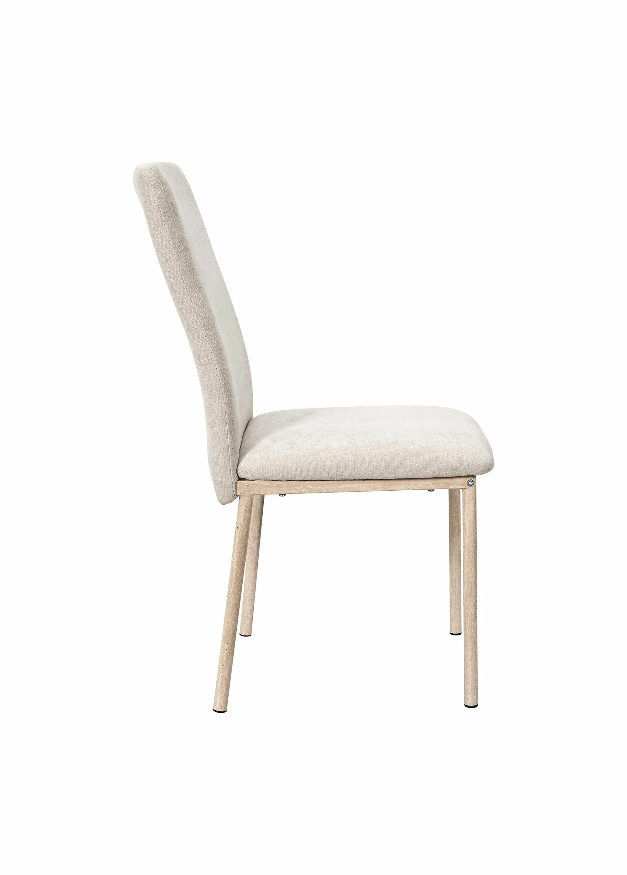 Chaise assise tissu maille  chenille BEIGE CMP-HD7789 DE2