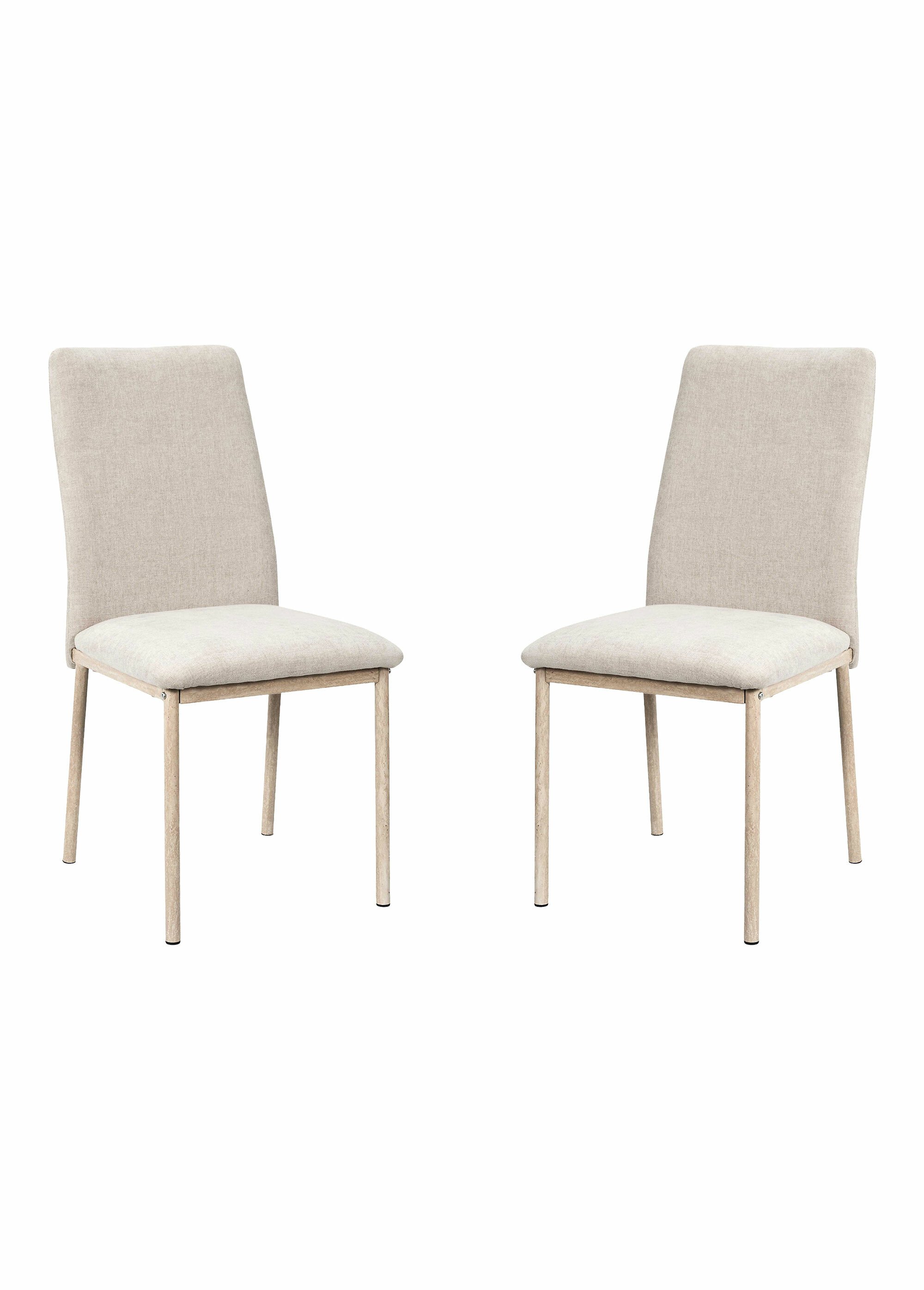 Chaises assise tissu maille chenille